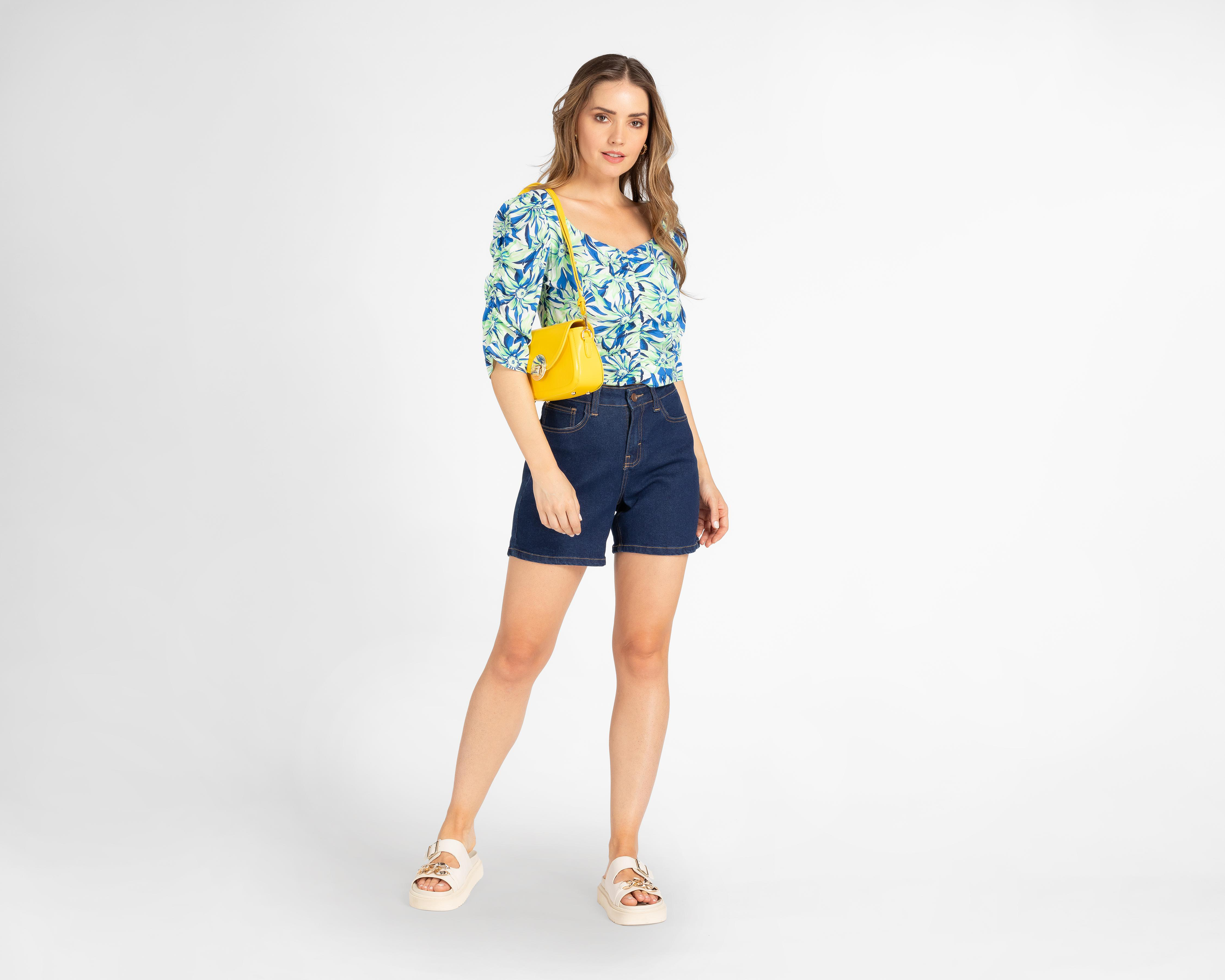 Foto 3 pulgar | Blusa Sahara Manga Corta con Estampado Floral