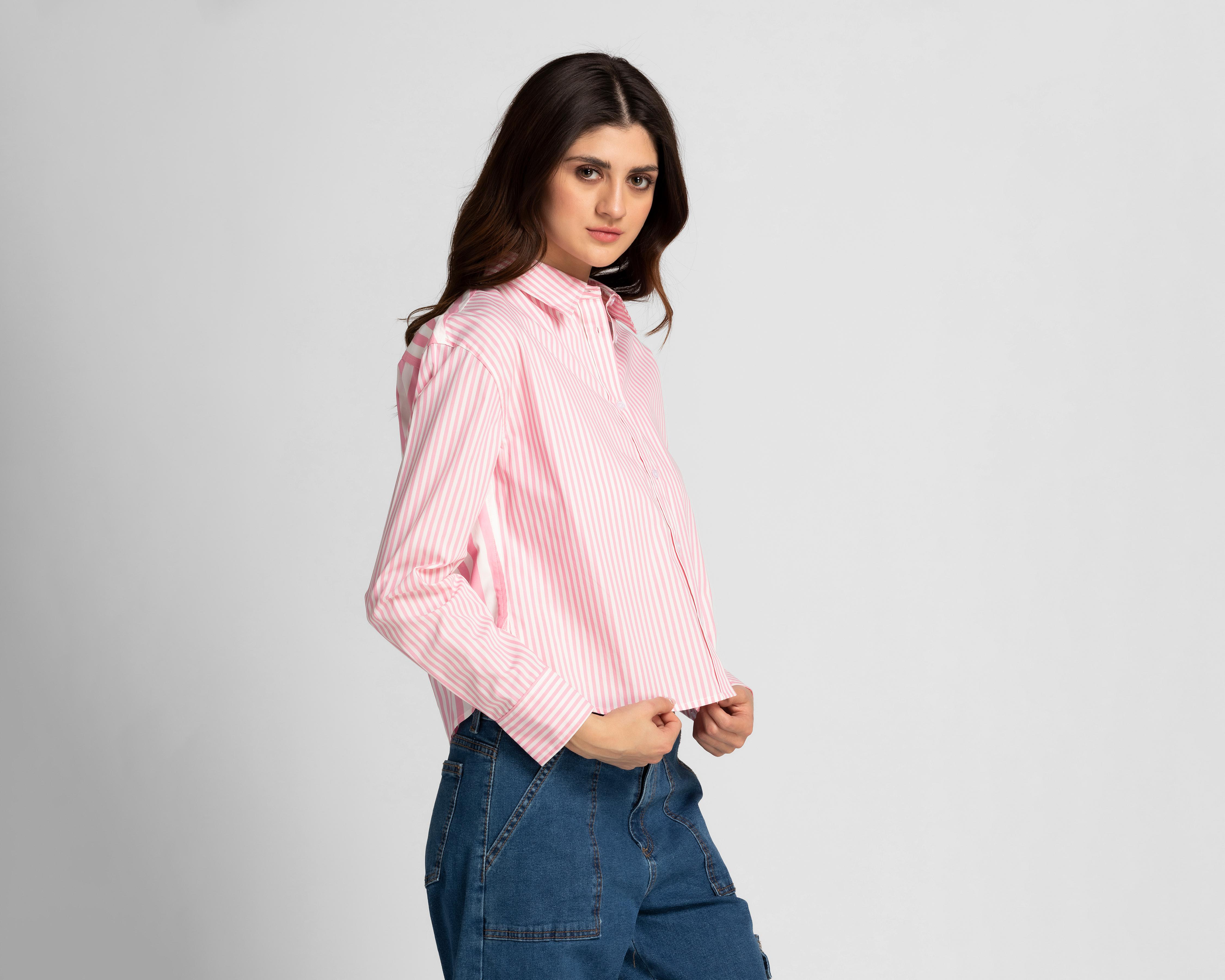 Blusa Refill Manga Larga a Rayas