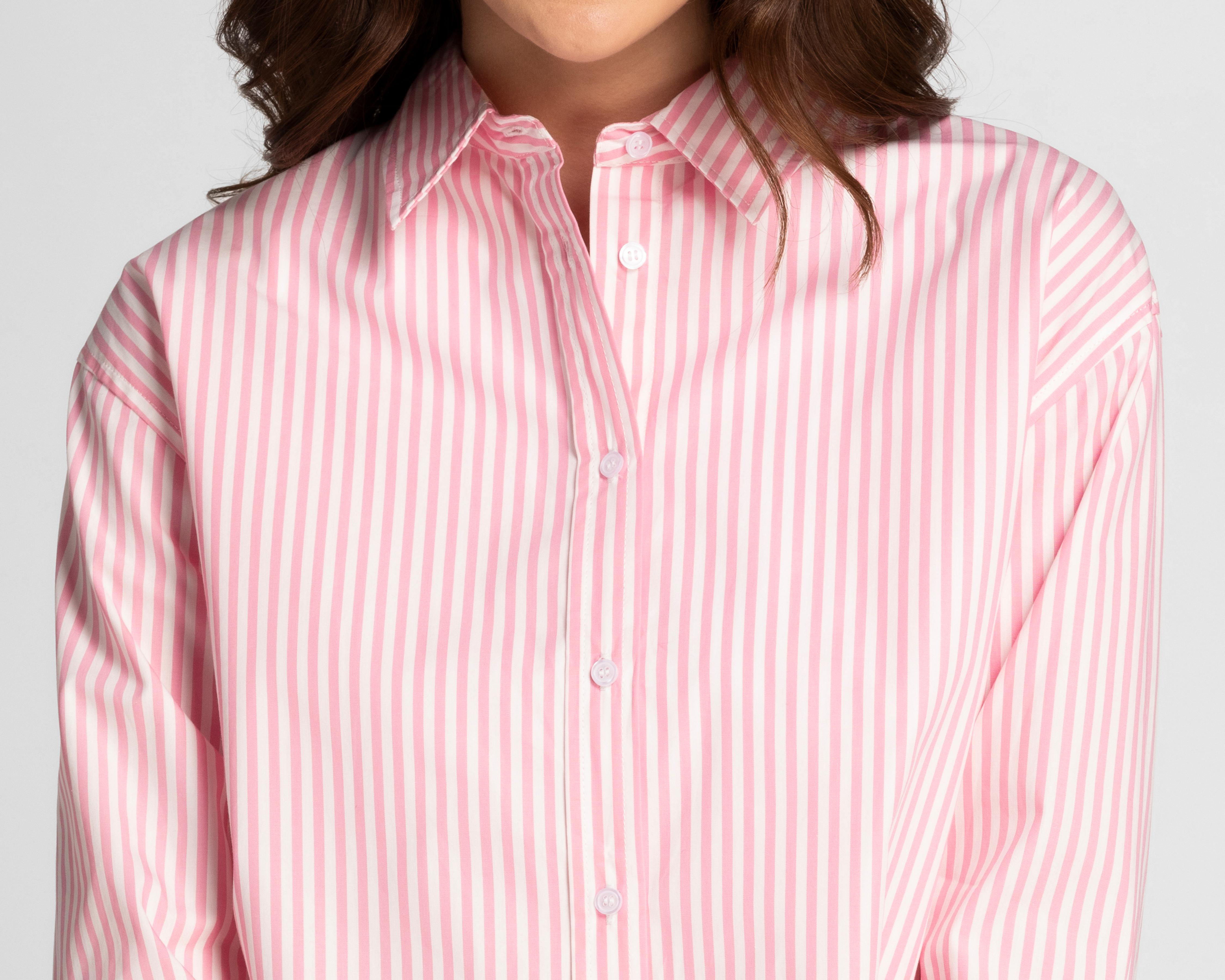Foto 4 | Blusa Refill Manga Larga a Rayas