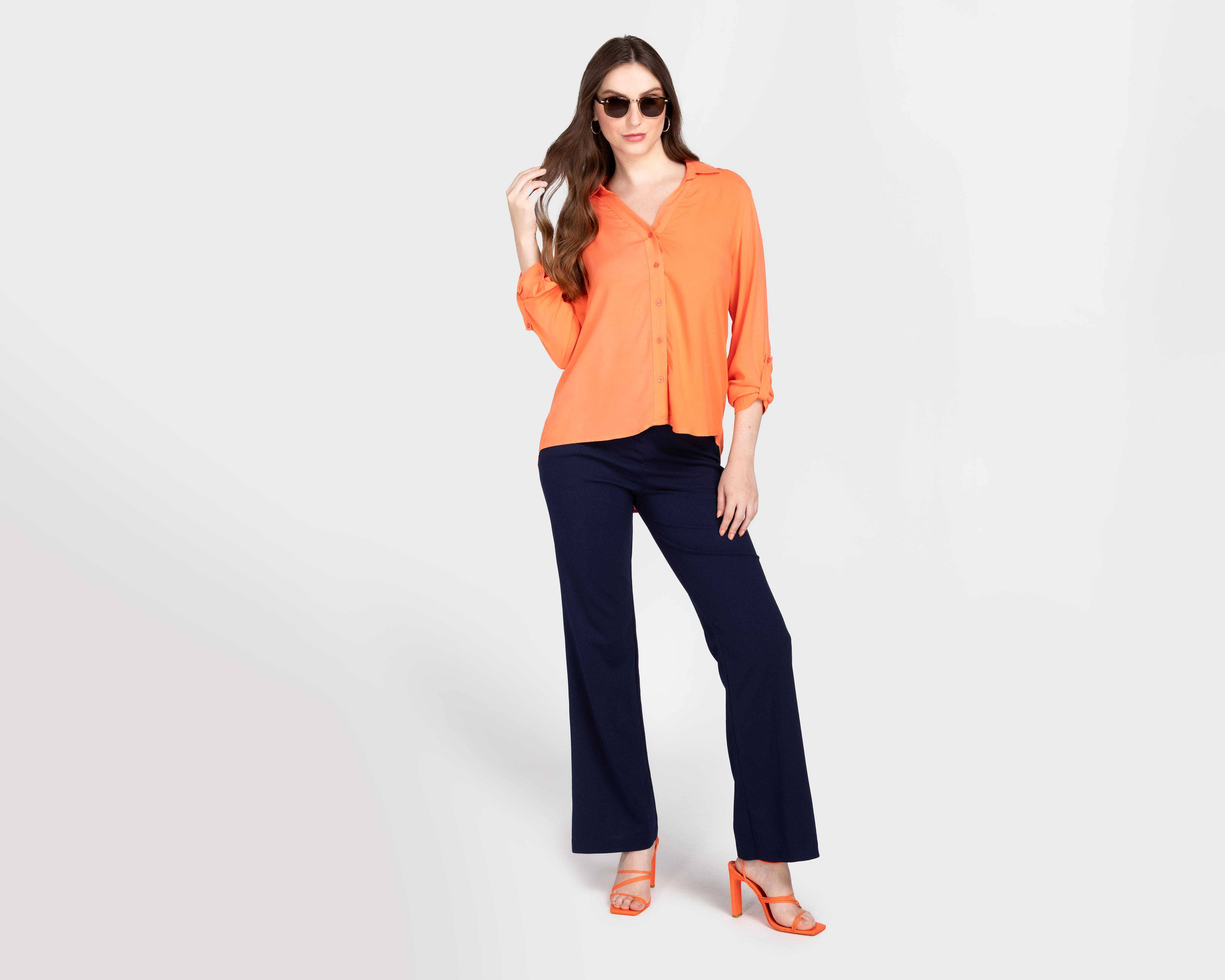 Foto 2 | Blusa Sahara Manga Larga con Botones