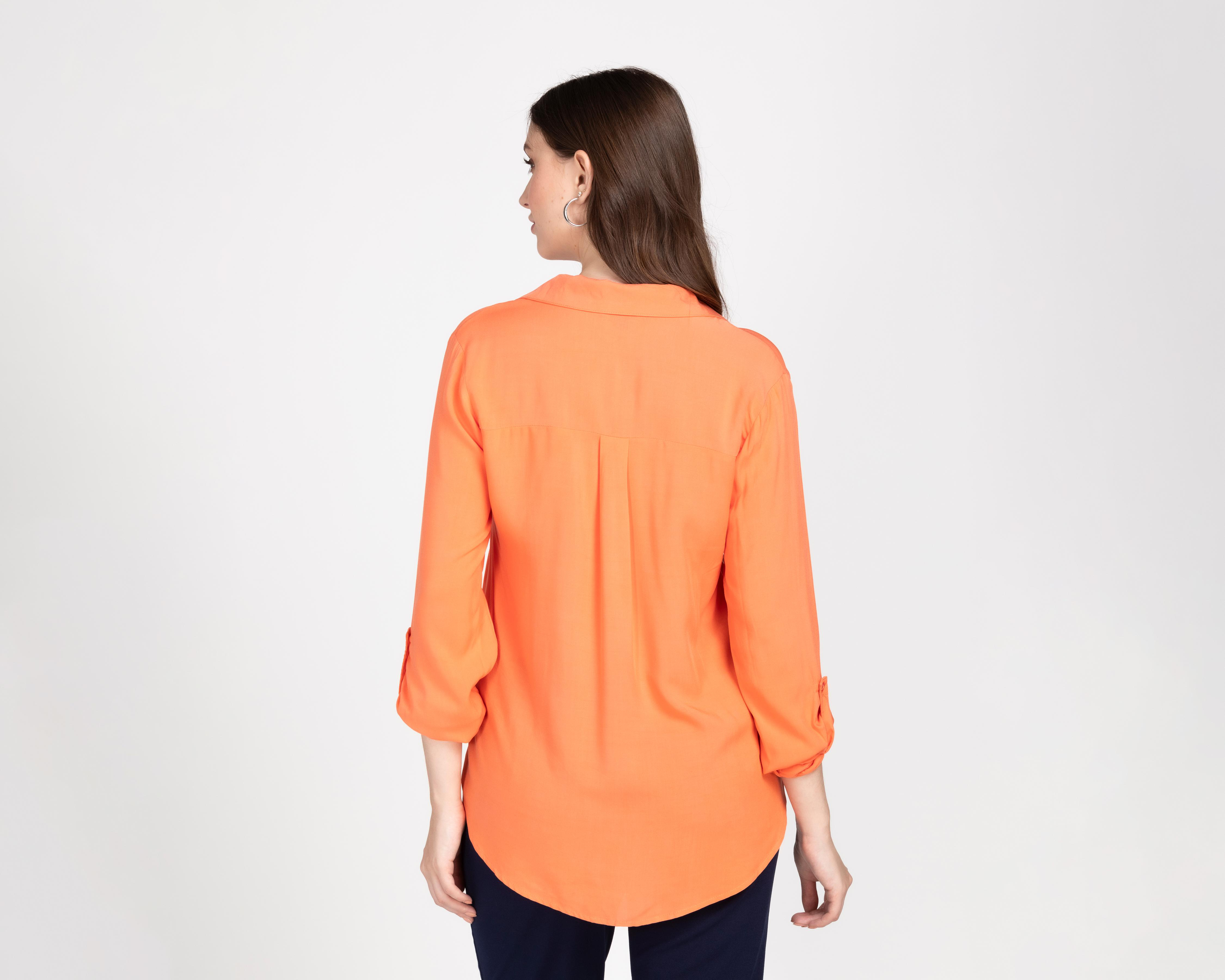 Foto 4 pulgar | Blusa Sahara Manga Larga con Botones