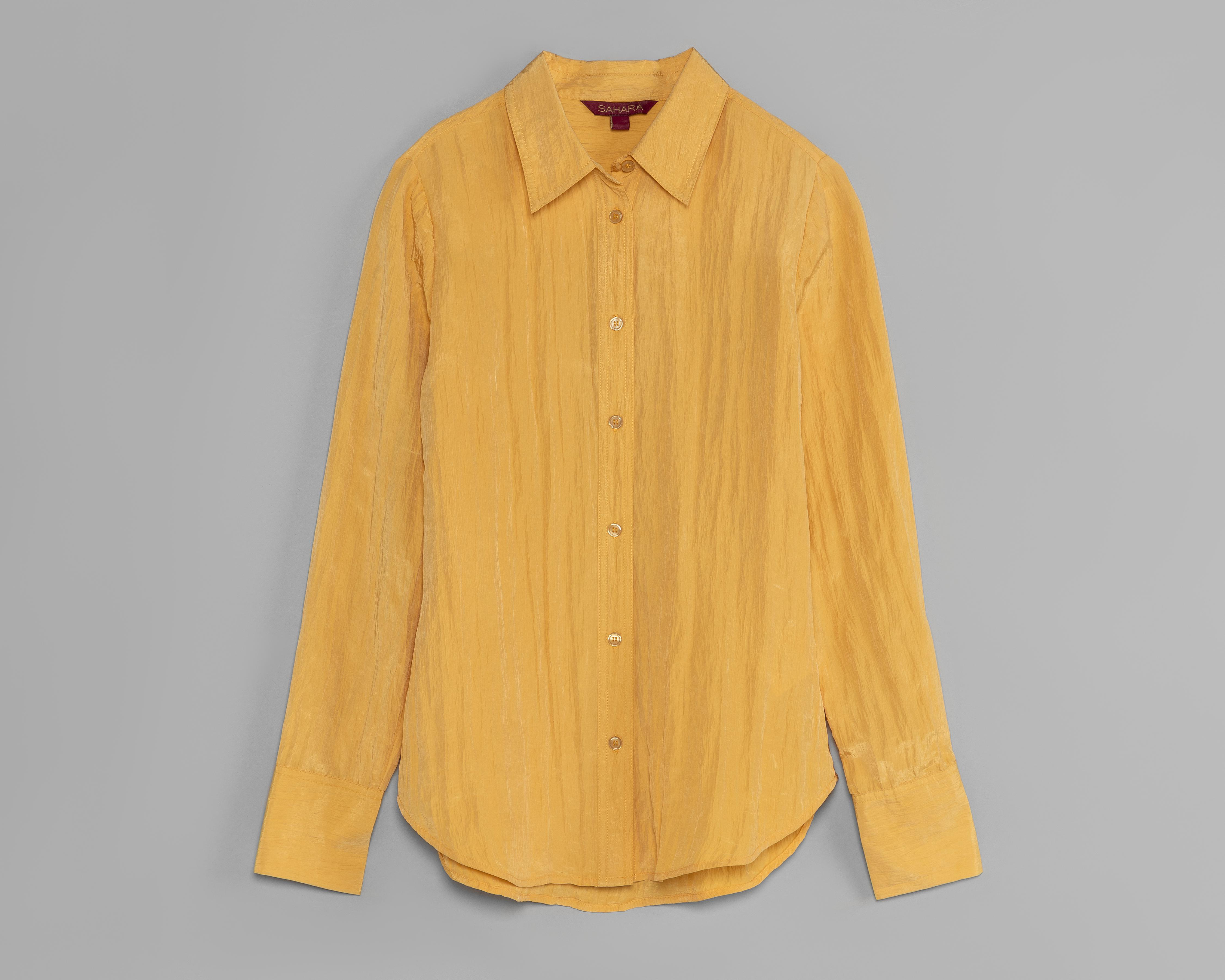 Blusa Sahara Manga Larga Amarilla