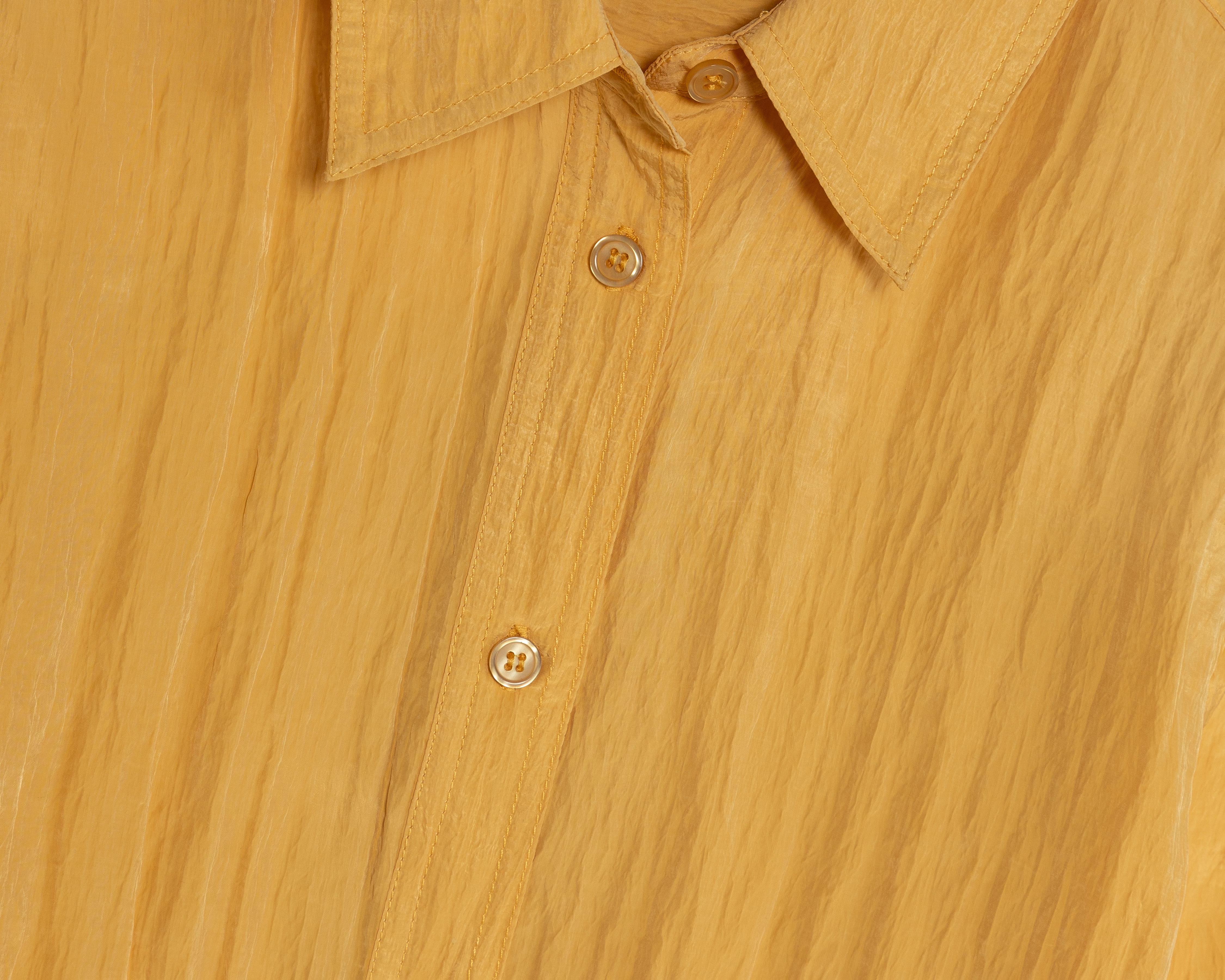 Foto 3 | Blusa Sahara Manga Larga Amarilla