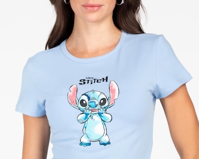 Foto 3 | Playera Disney Lilo y Stitch para Mujer