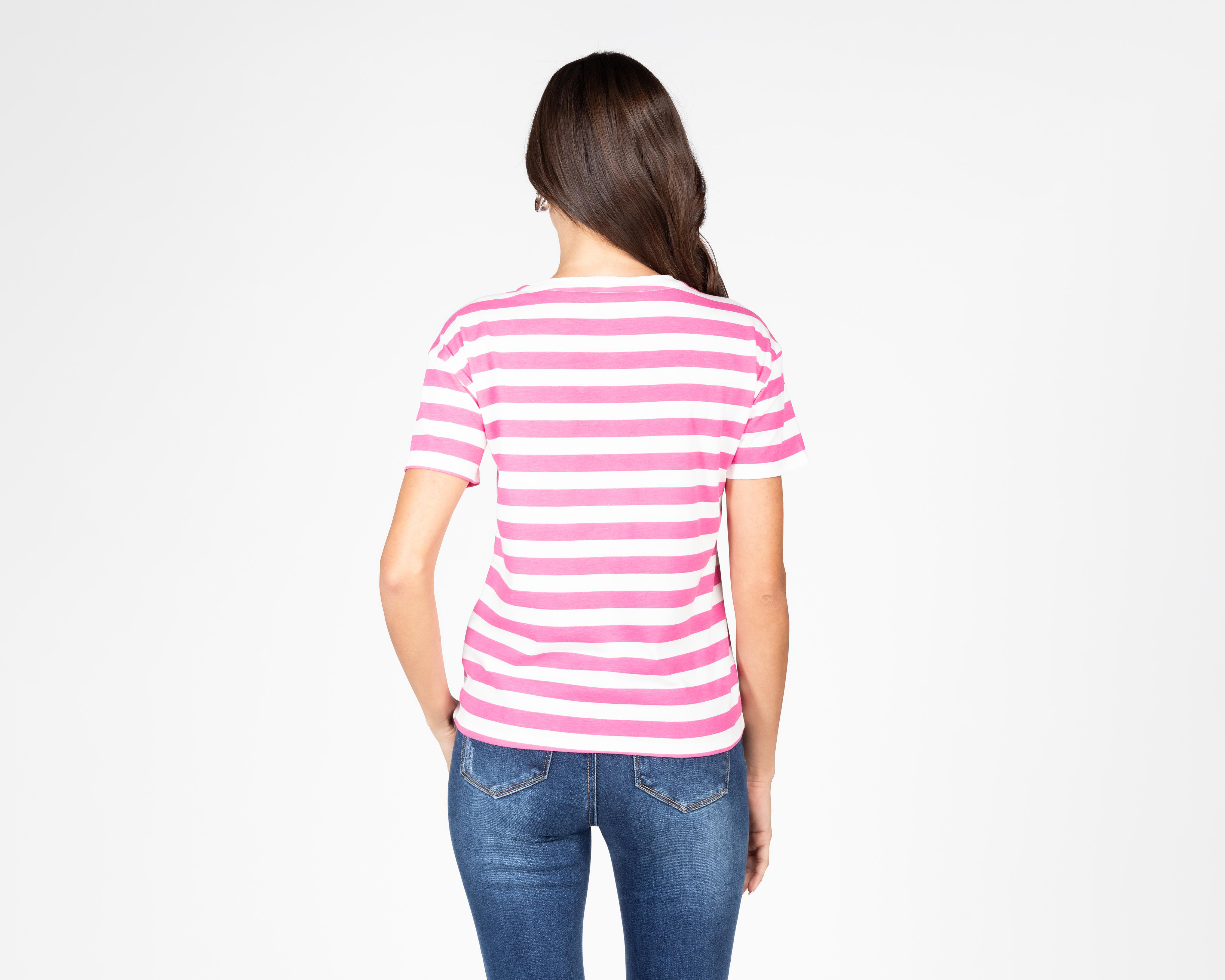 Foto 3 pulgar | Playera Peanuts Manga Corta para Mujer