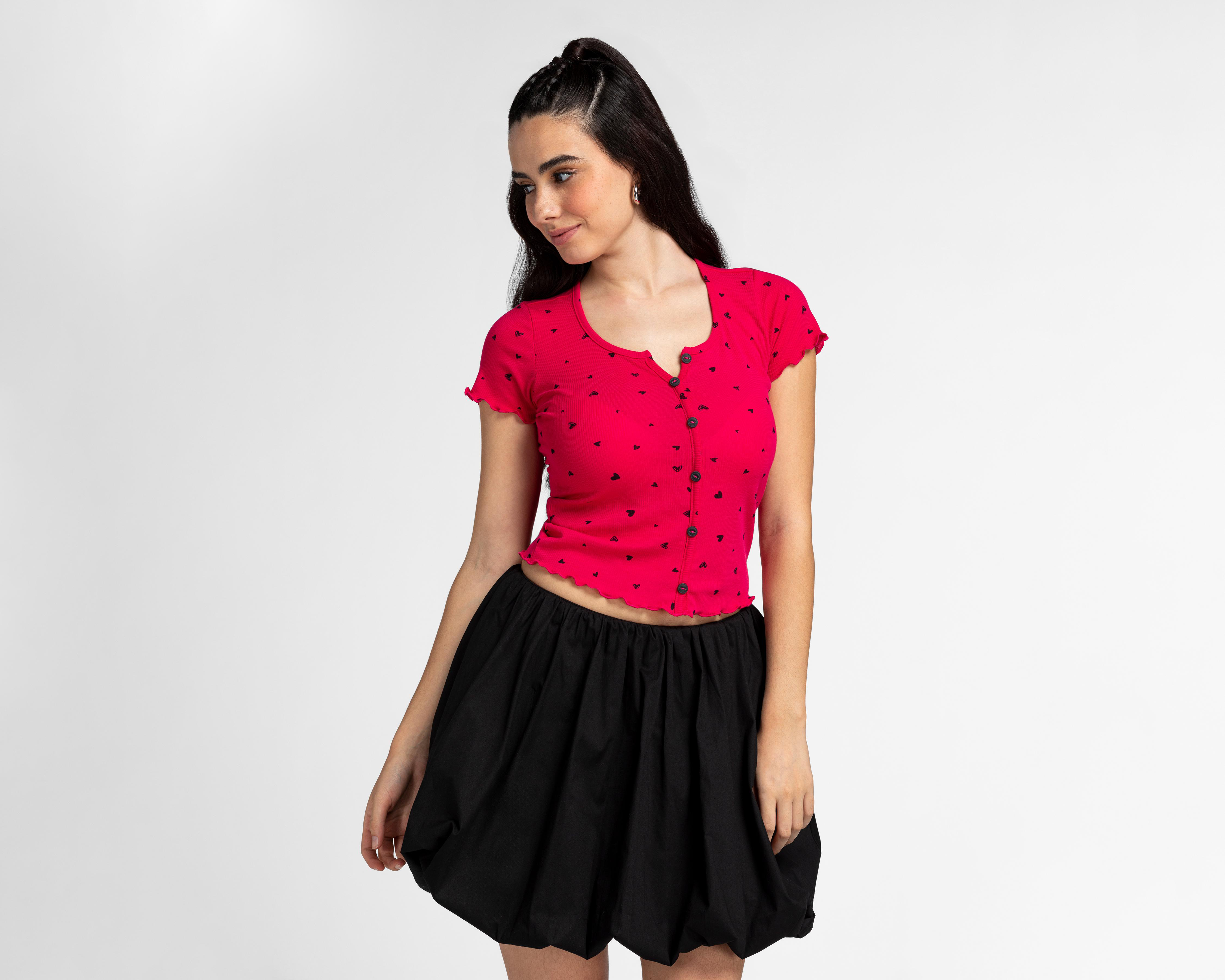 Foto 2 pulgar | Blusa 18 Forever Estampada para Mujer