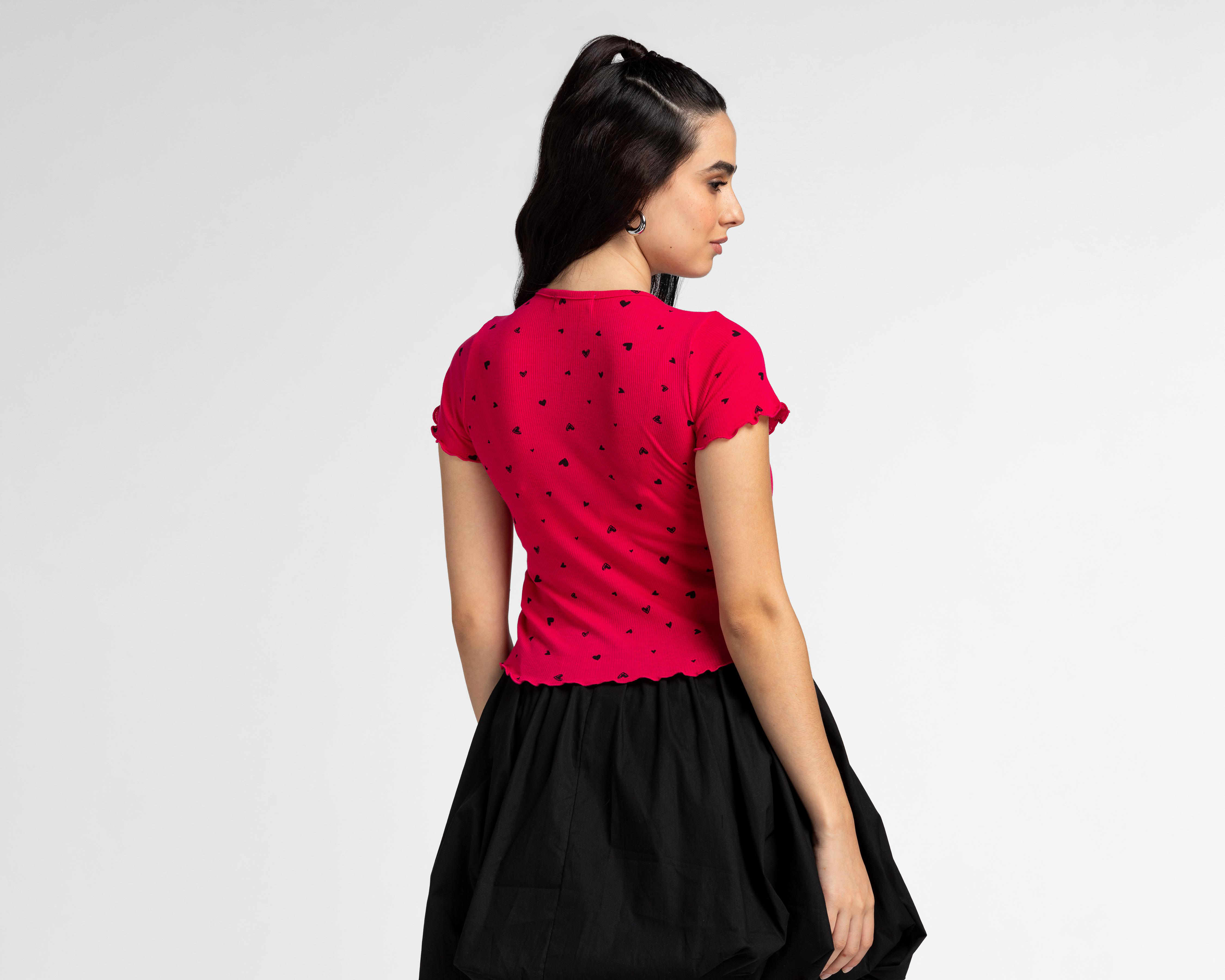 Foto 4 pulgar | Blusa 18 Forever Estampada para Mujer