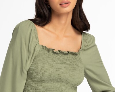 Foto 4 | Blusa Refill Manga Larga Verde Olivo