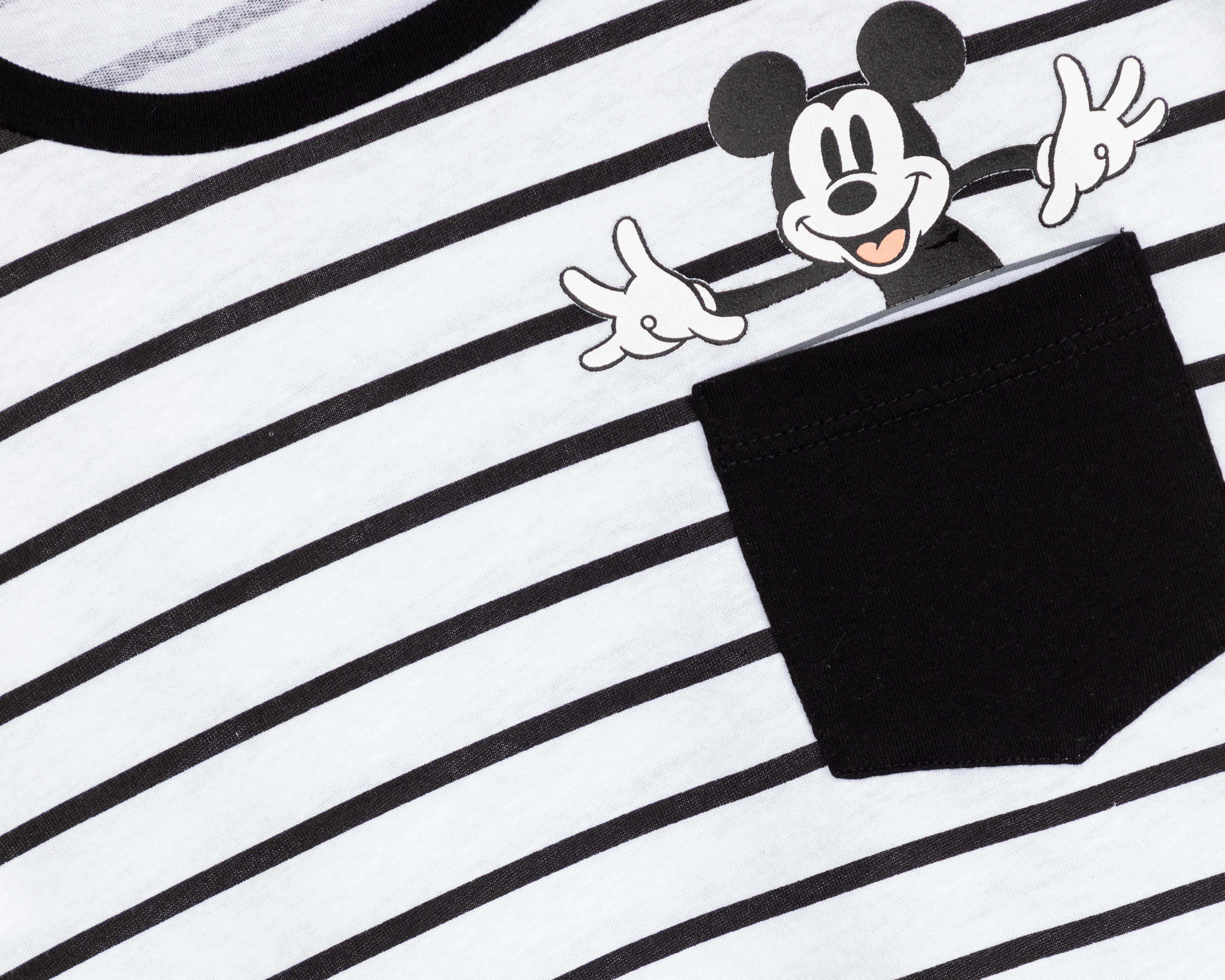 Foto 3 | Playera Disney Manga Corta para Mujer