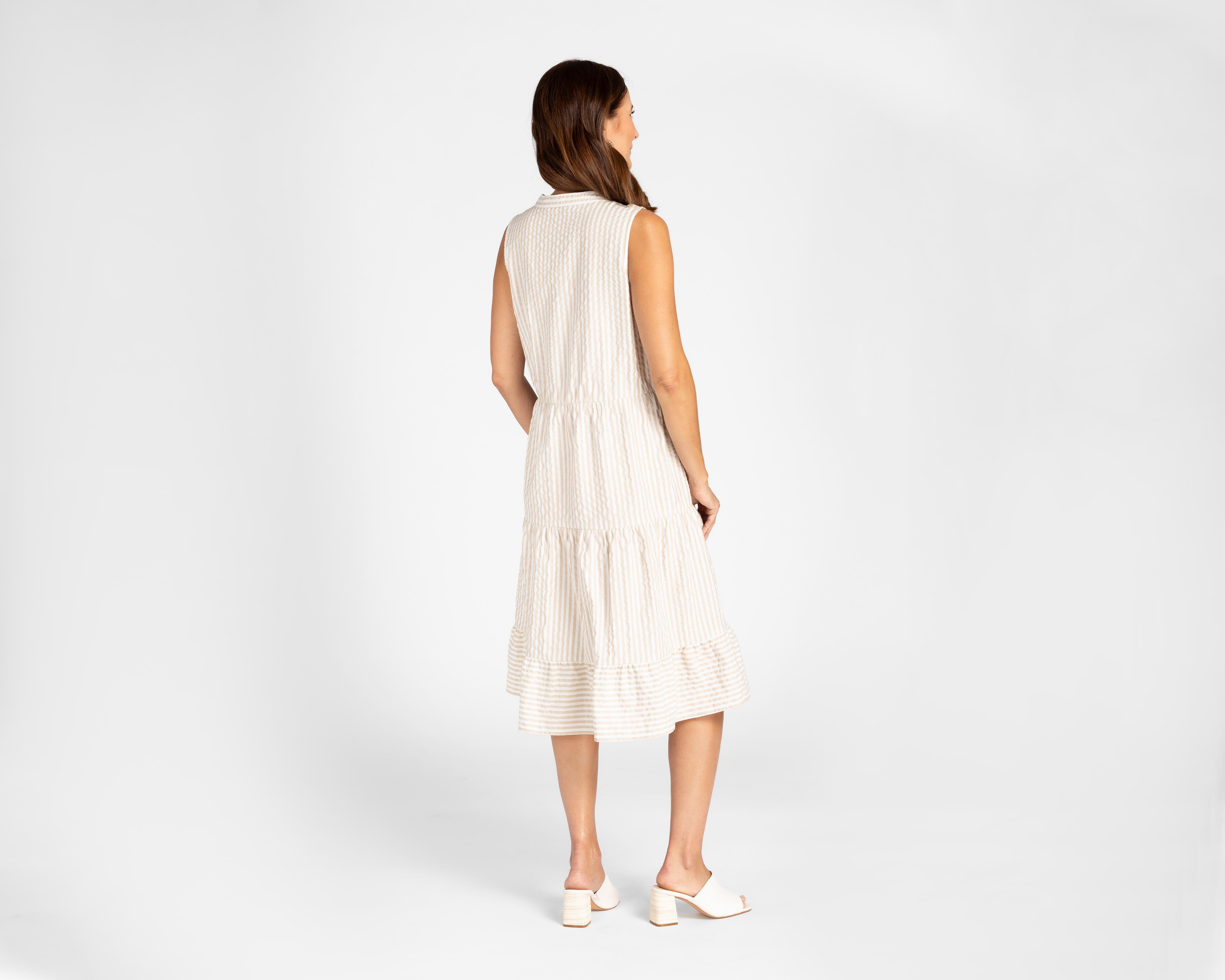 Foto 4 pulgar | Vestido Lady Sun Casual con Estampado a Rayas