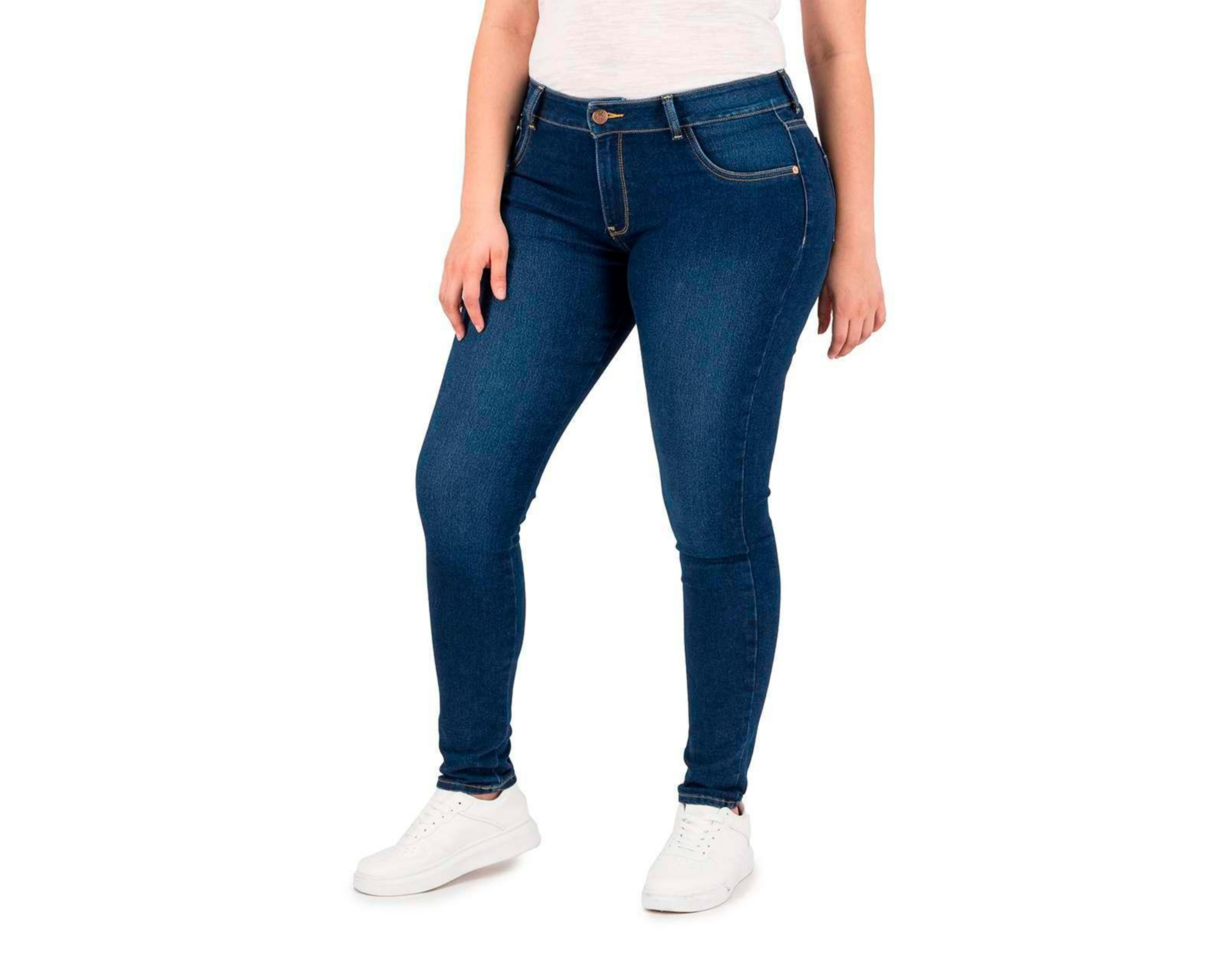 Foto 4 pulgar | Jeans Oggi Skinny Fit Azul