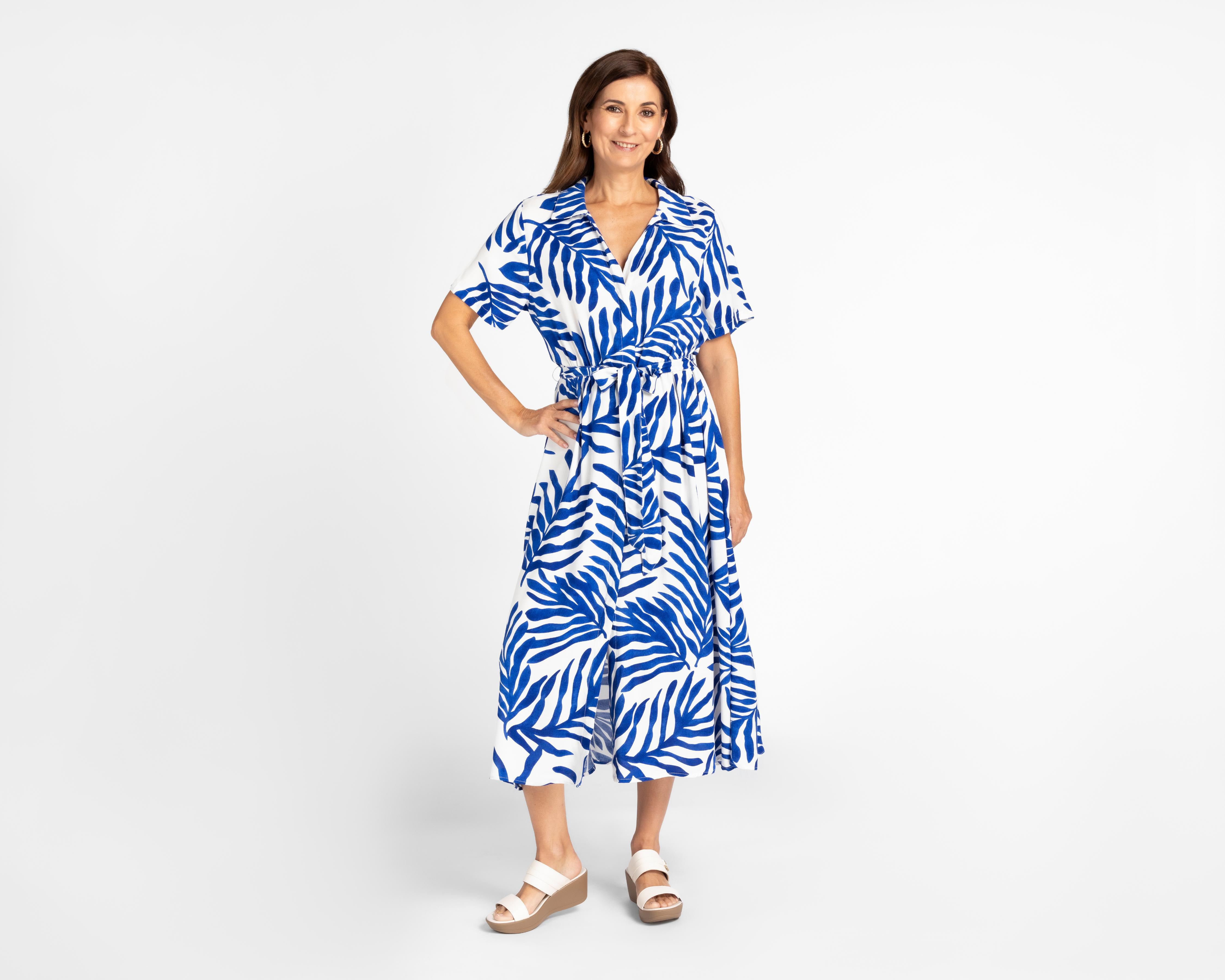 Foto 2 pulgar | Vestido Lady Sun Midi Estampado Floral con Botones