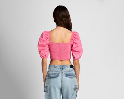Foto 3 | Blusa Refill Manga Corta Rosa