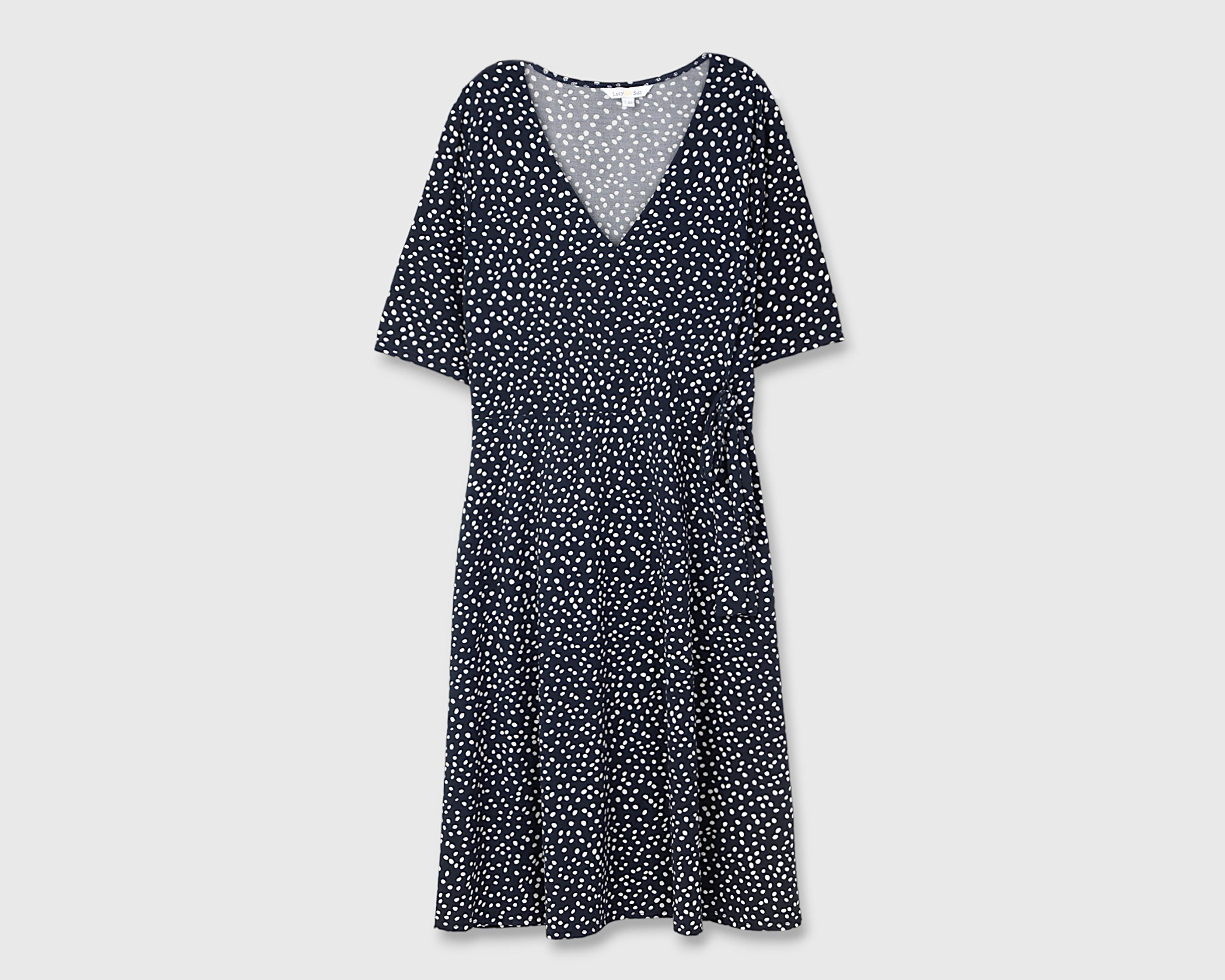 Foto 1 | Vestido Casual Lady Sun Estampado Escote Cruzado con Manga Corta