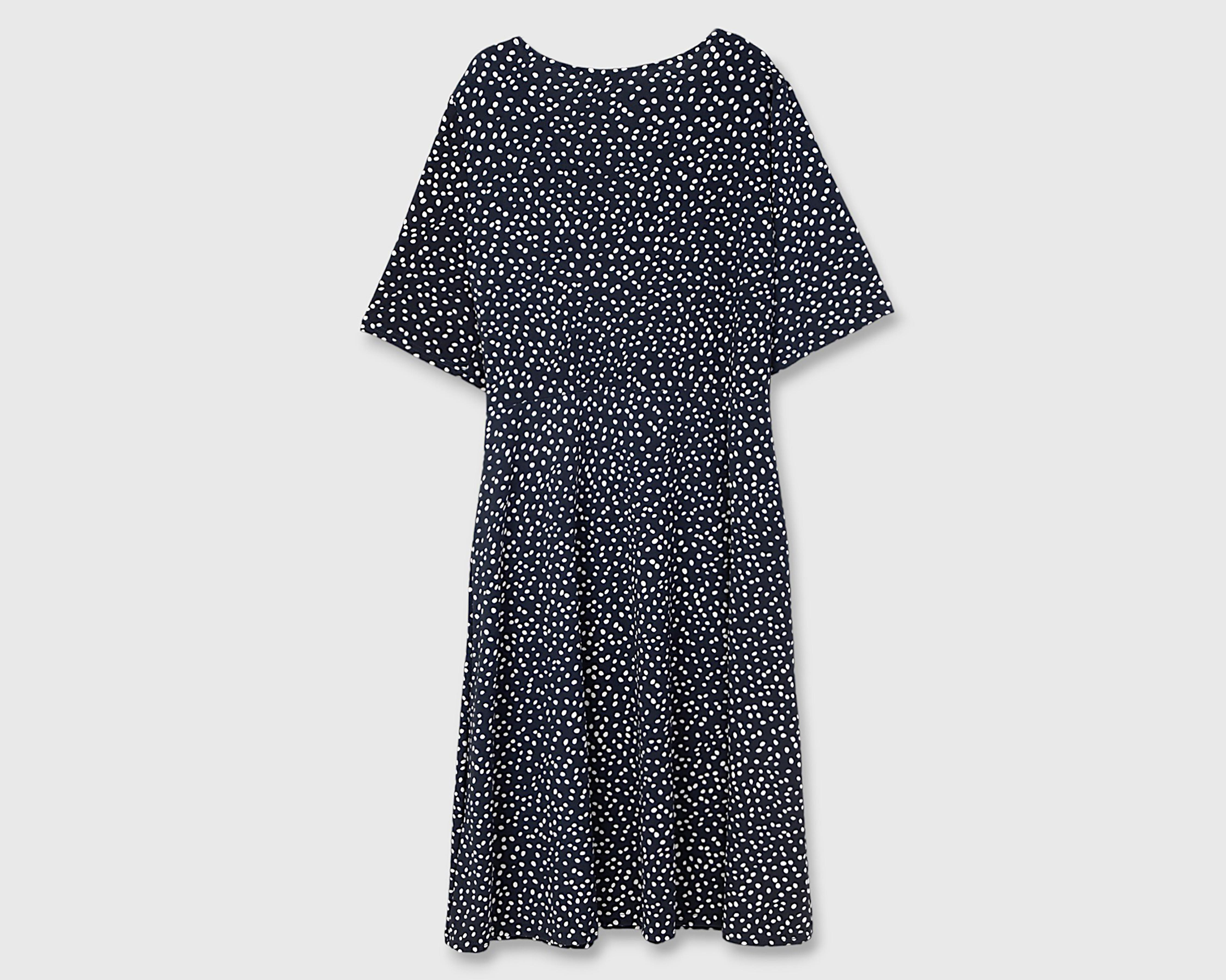 Foto 2 | Vestido Casual Lady Sun Estampado Escote Cruzado con Manga Corta