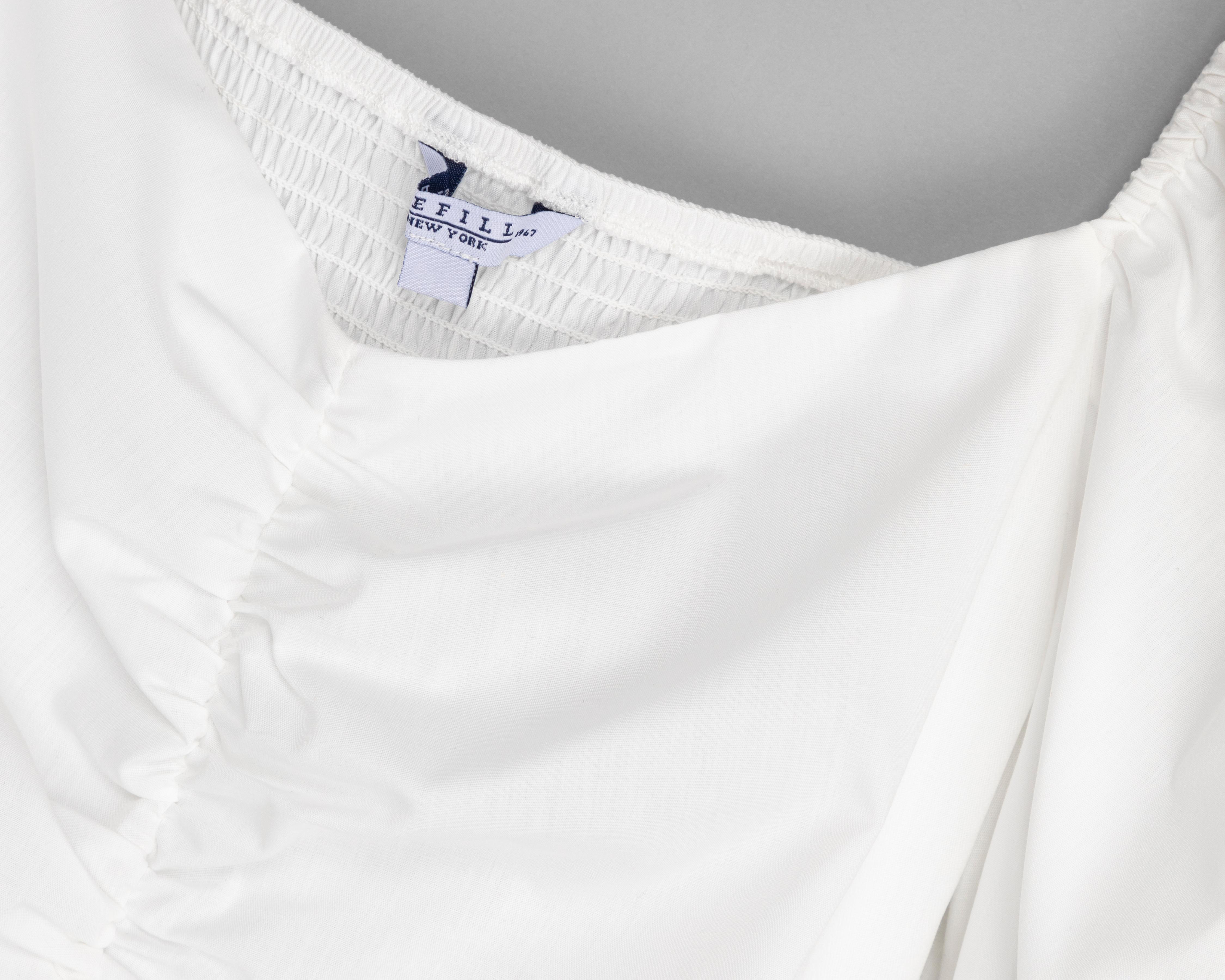 Foto 4 pulgar | Blusa Refill tipo Crop Blanca