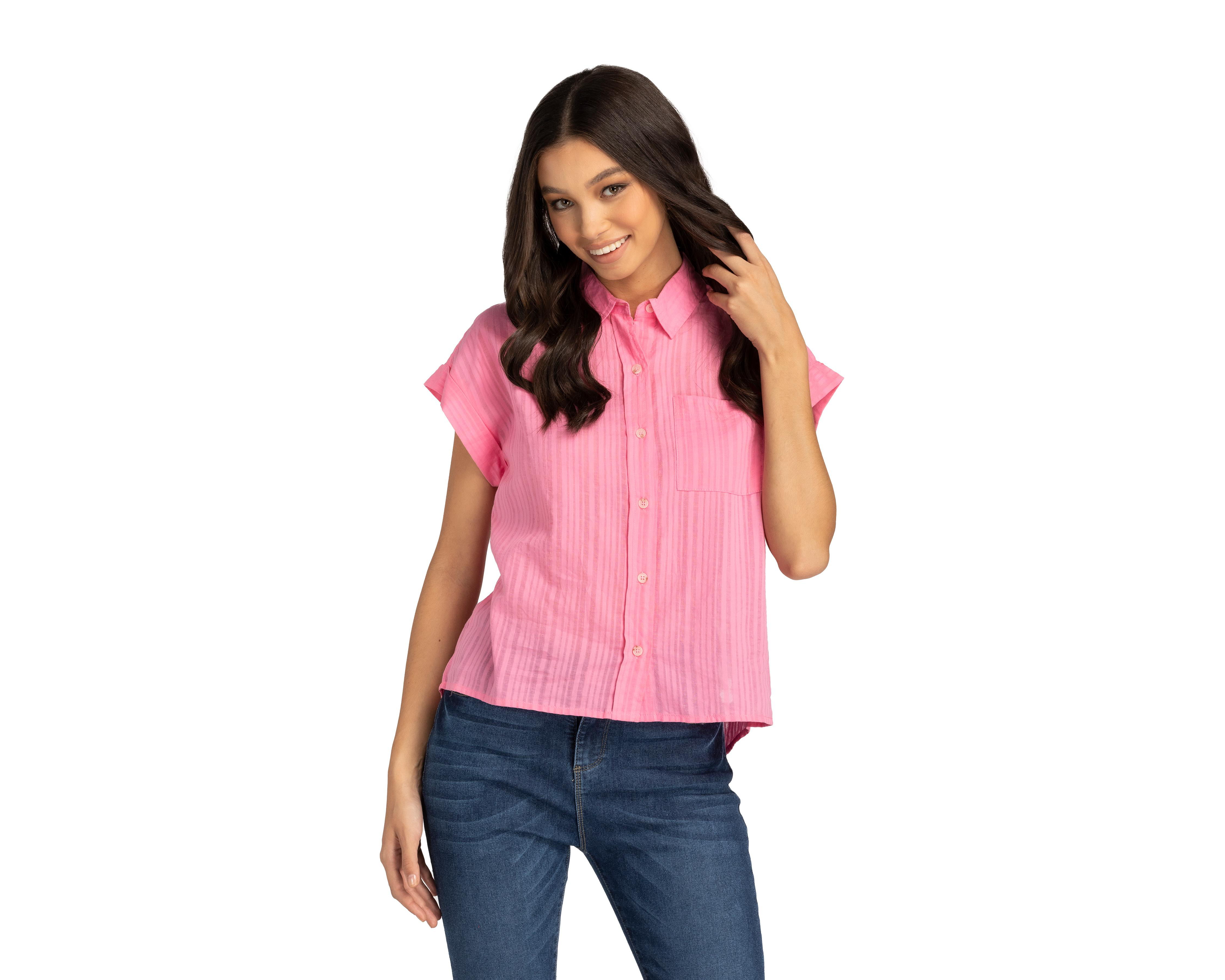 Blusa Refill de Algodón Manga Corta
