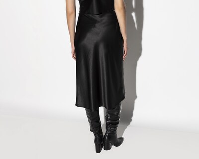 Foto 3 | Falda Midi Strona Satinada