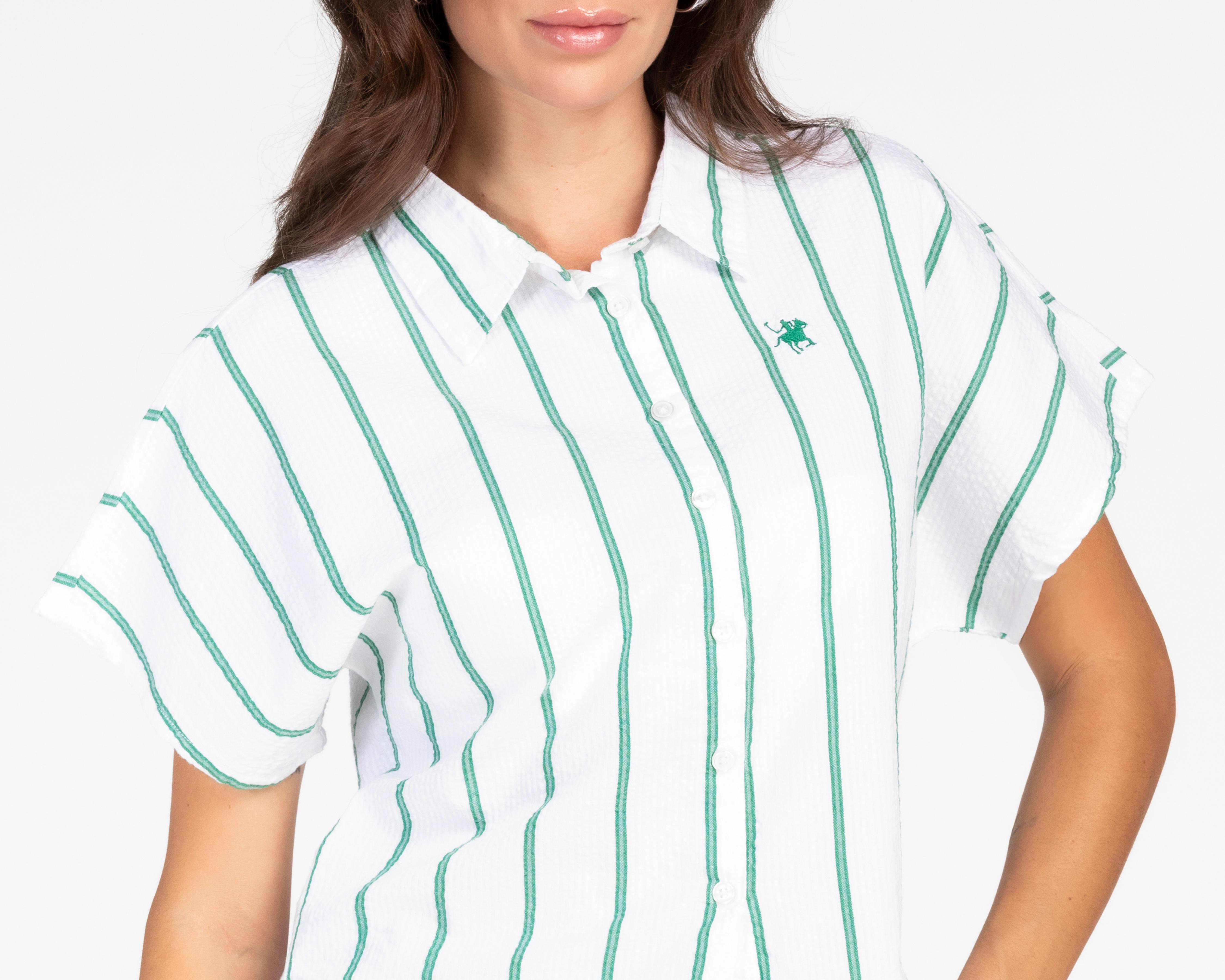 Foto 5 pulgar | Blusa York Team Polo Club a Rayas para Mujer