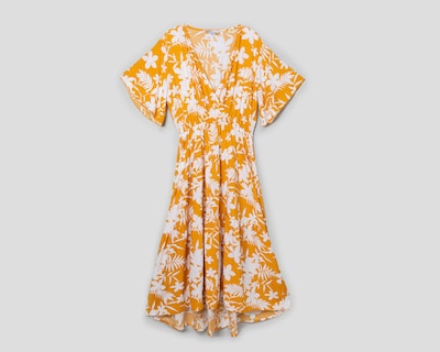 Foto 1 | Vestido Lady Sun Casual Amarillo con Estampado Floral
