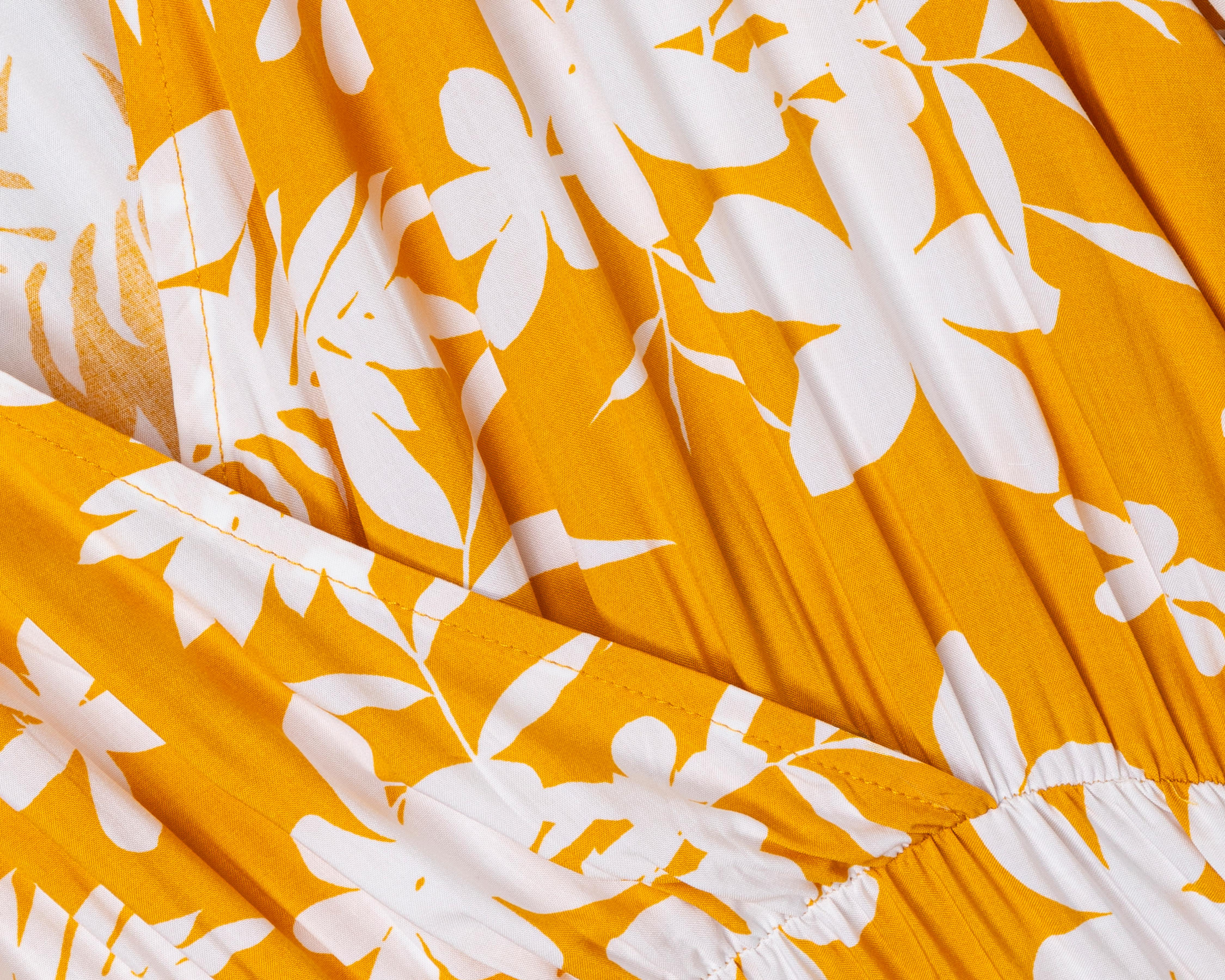 Foto 4 pulgar | Vestido Lady Sun Casual Amarillo con Estampado Floral