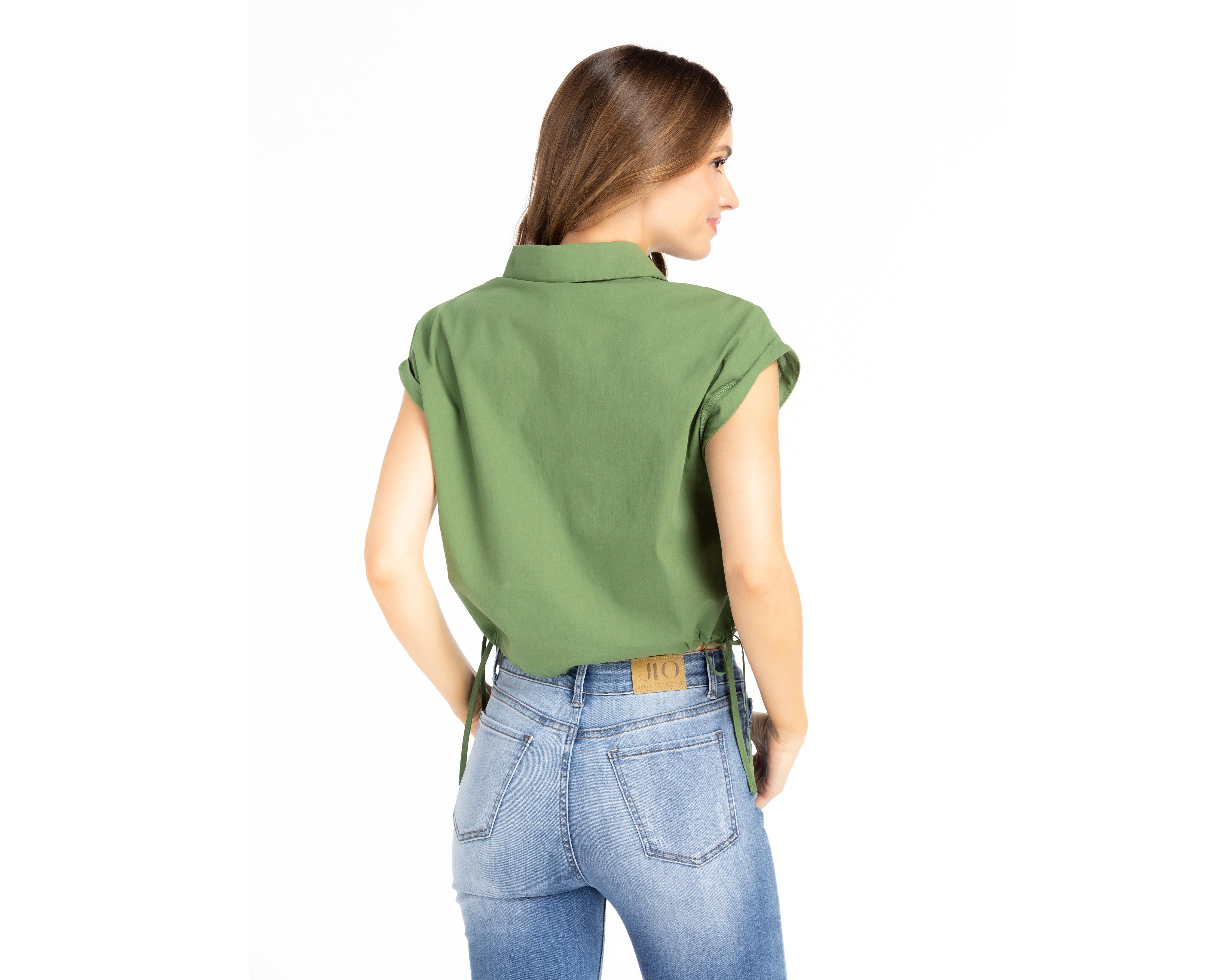 Foto 4 pulgar | Blusa Sahara Manga Corta con Botones
