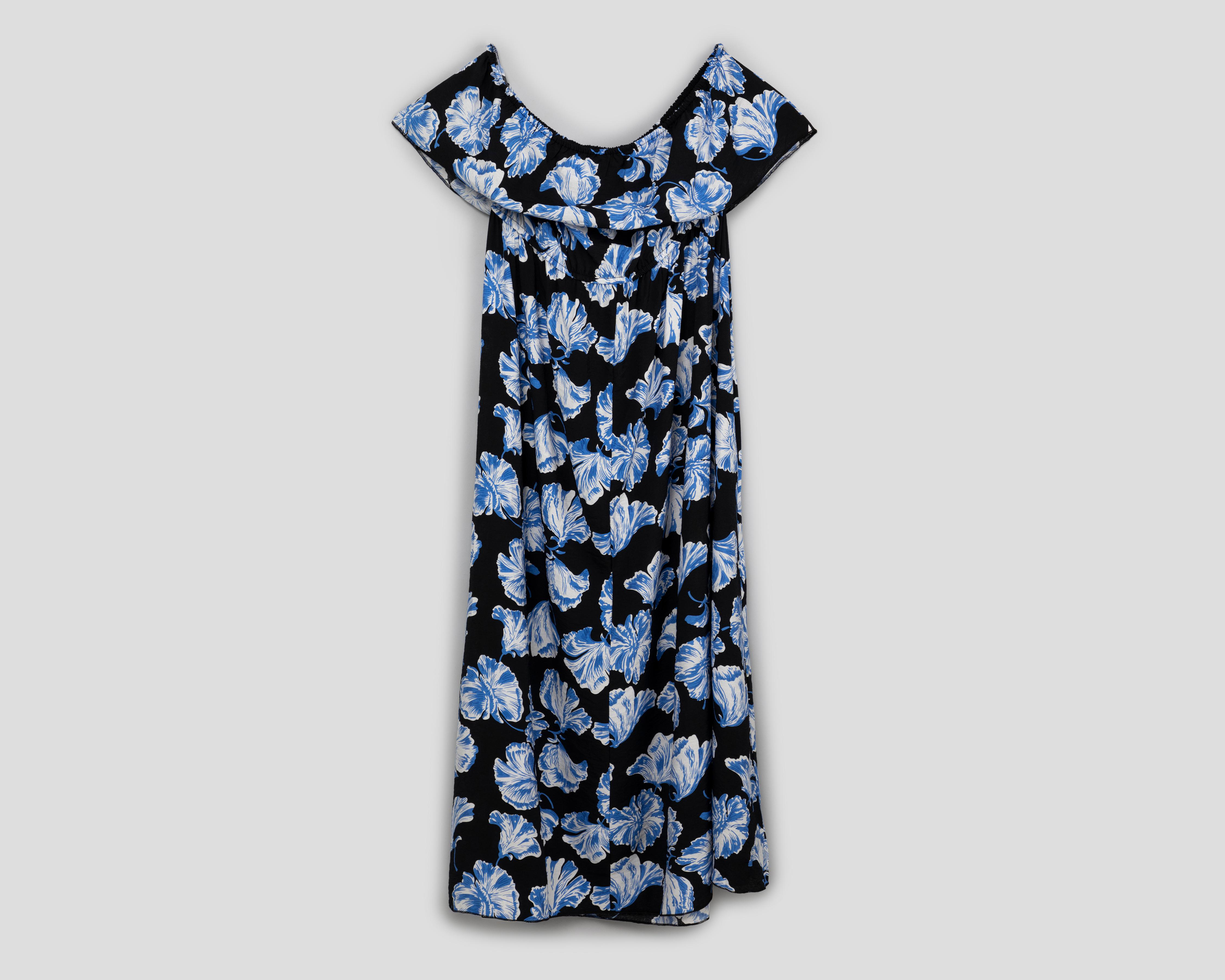 Foto 2 | Vestido Lady Sun de Playa Floreado de Hombros Descubiertos con Holán
