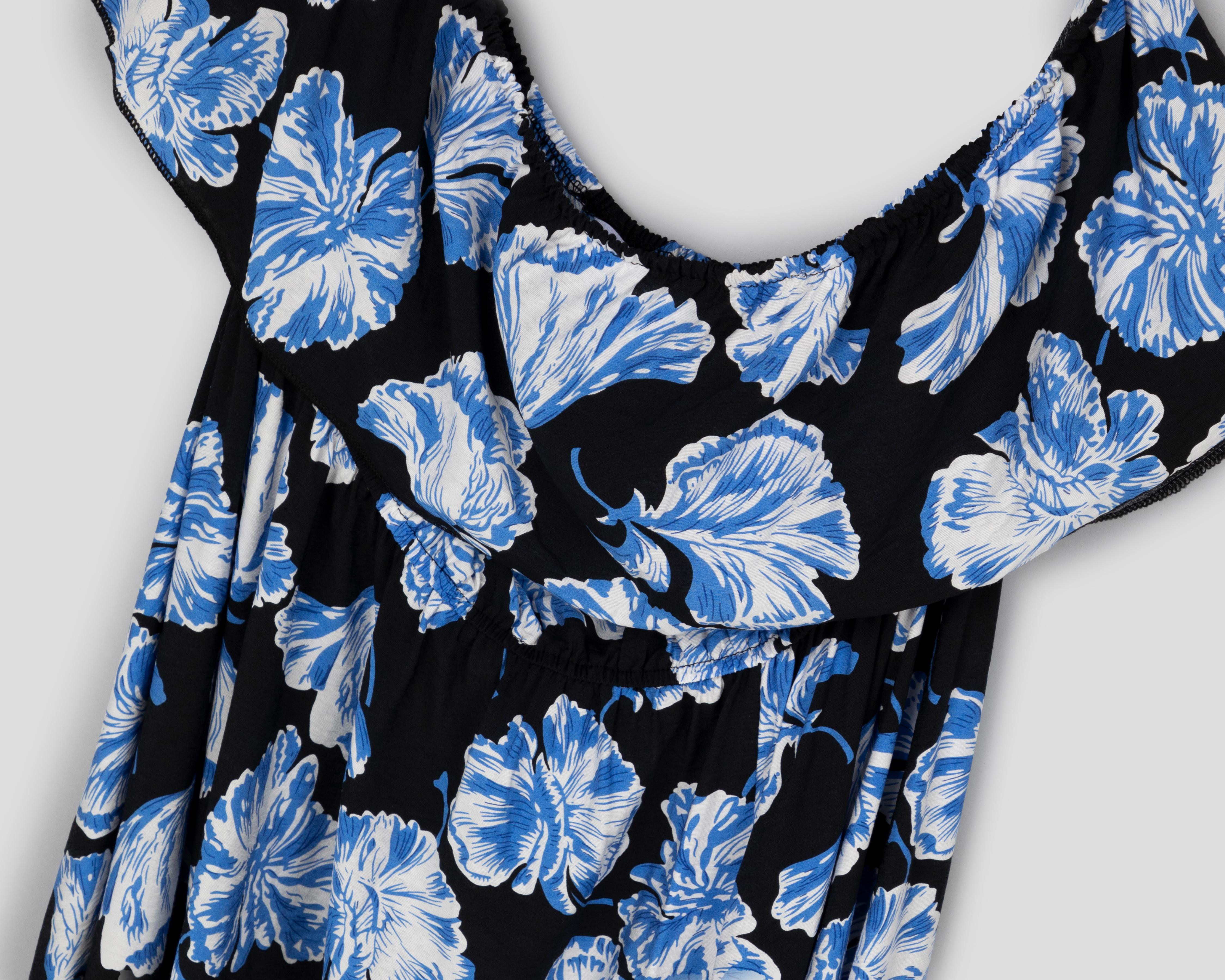 Foto 4 pulgar | Vestido Lady Sun de Playa Floreado de Hombros Descubiertos con Holán
