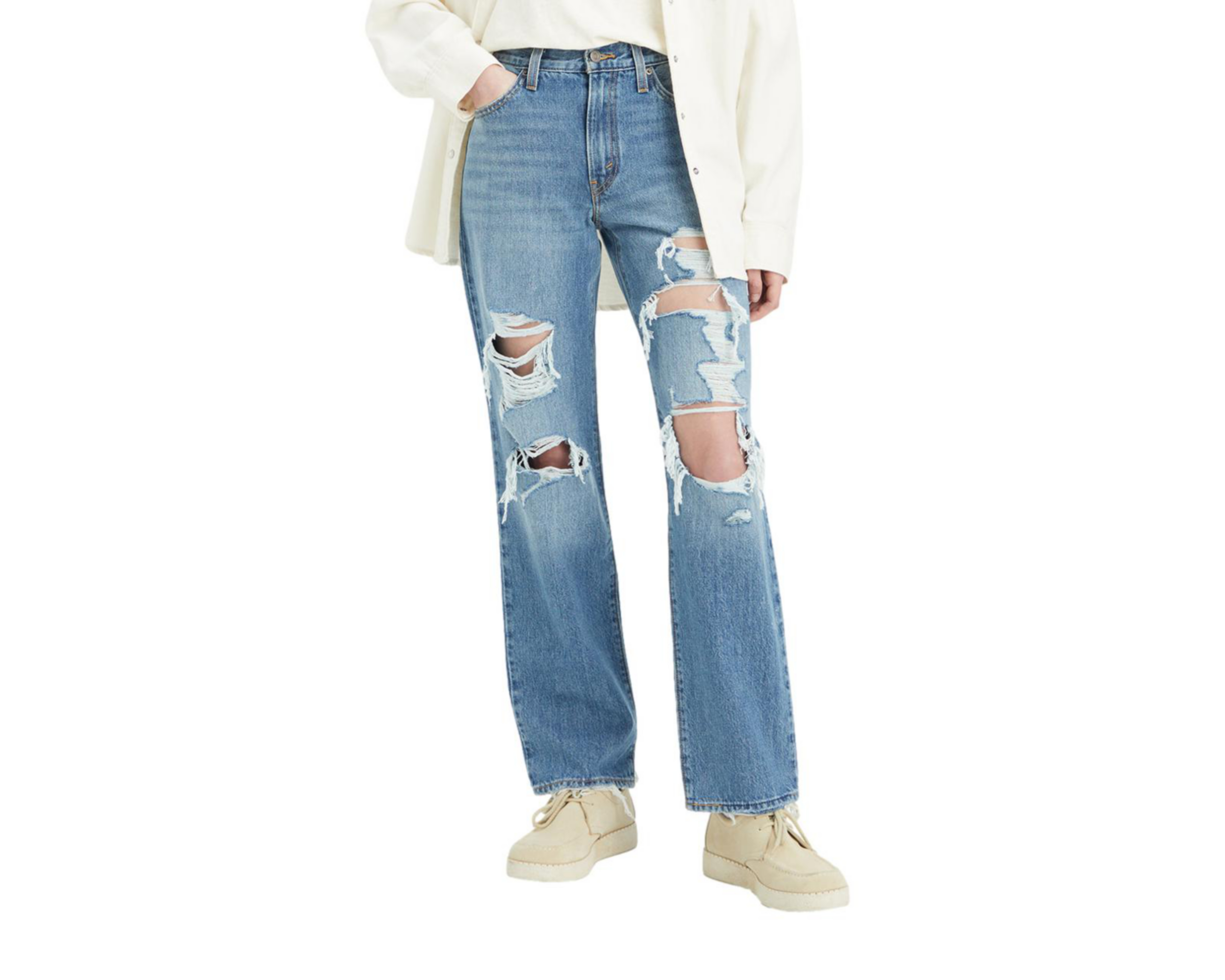 Jeans Levi's 94 Baggy con Destrucciones