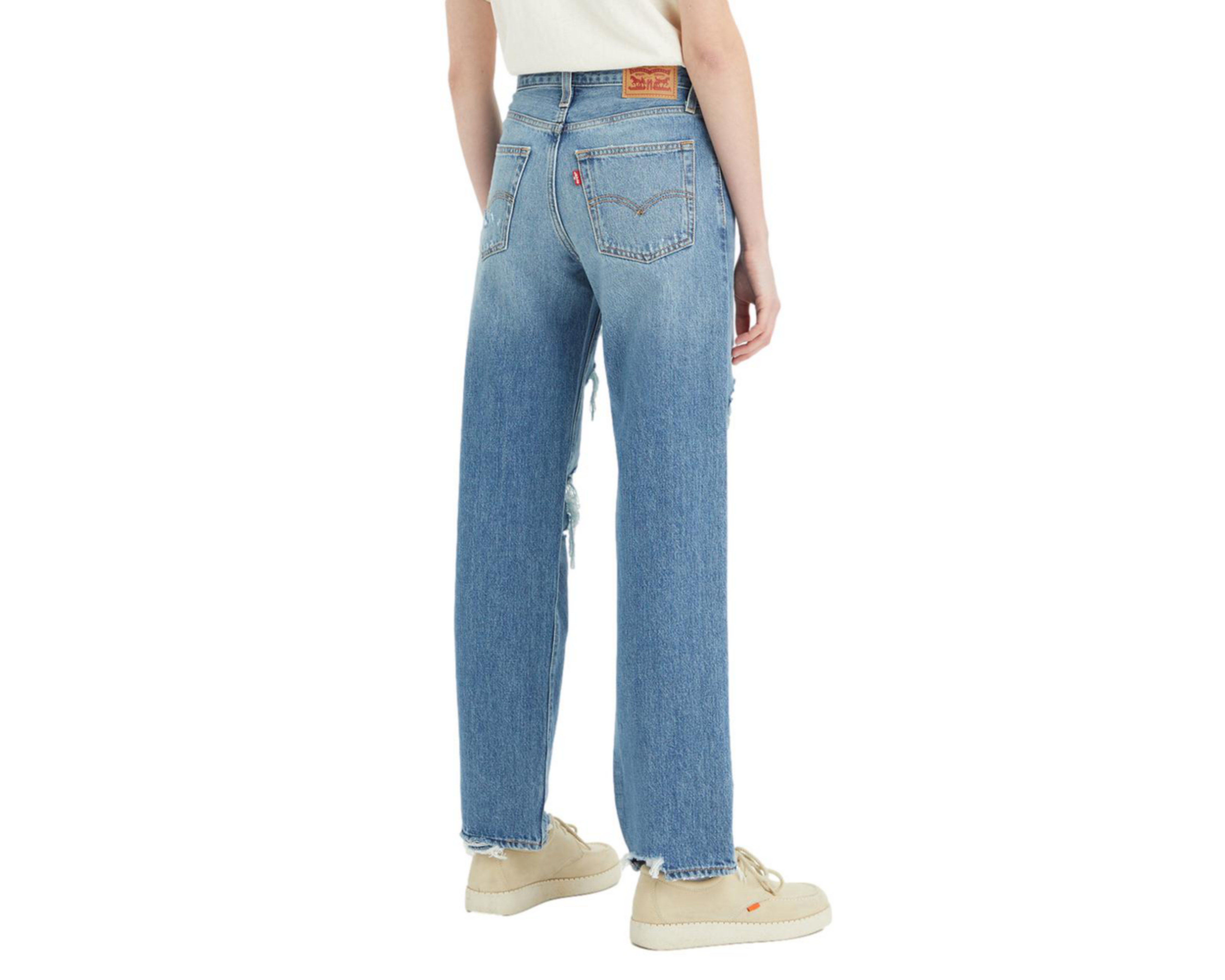 Foto 3 | Jeans Levi's 94 Baggy con Destrucciones