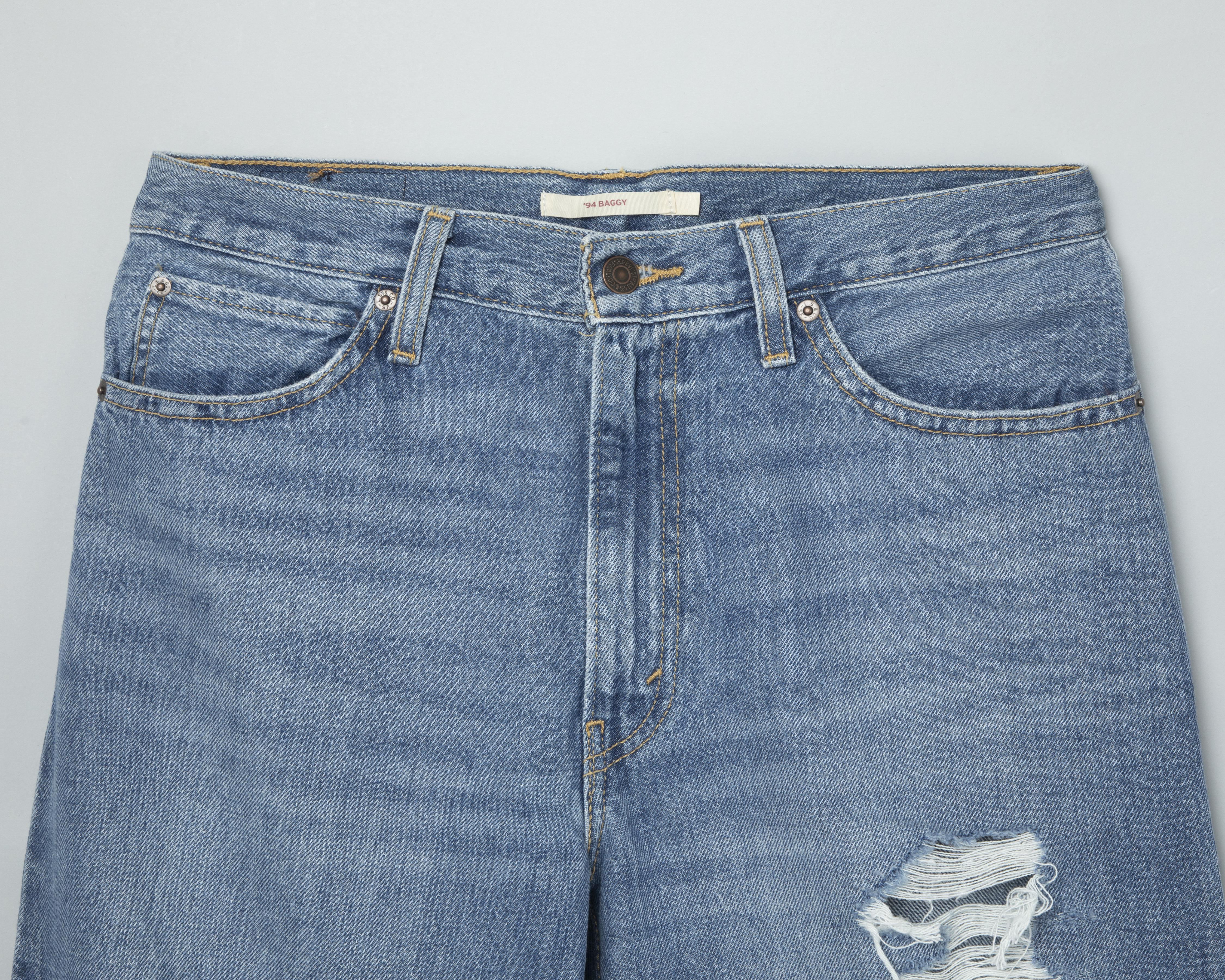 Foto 8 pulgar | Jeans Levi's 94 Baggy con Destrucciones