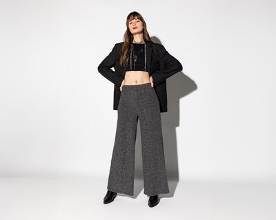 Foto 1 | Pantalón Ancho Strona con Brillos para Mujer