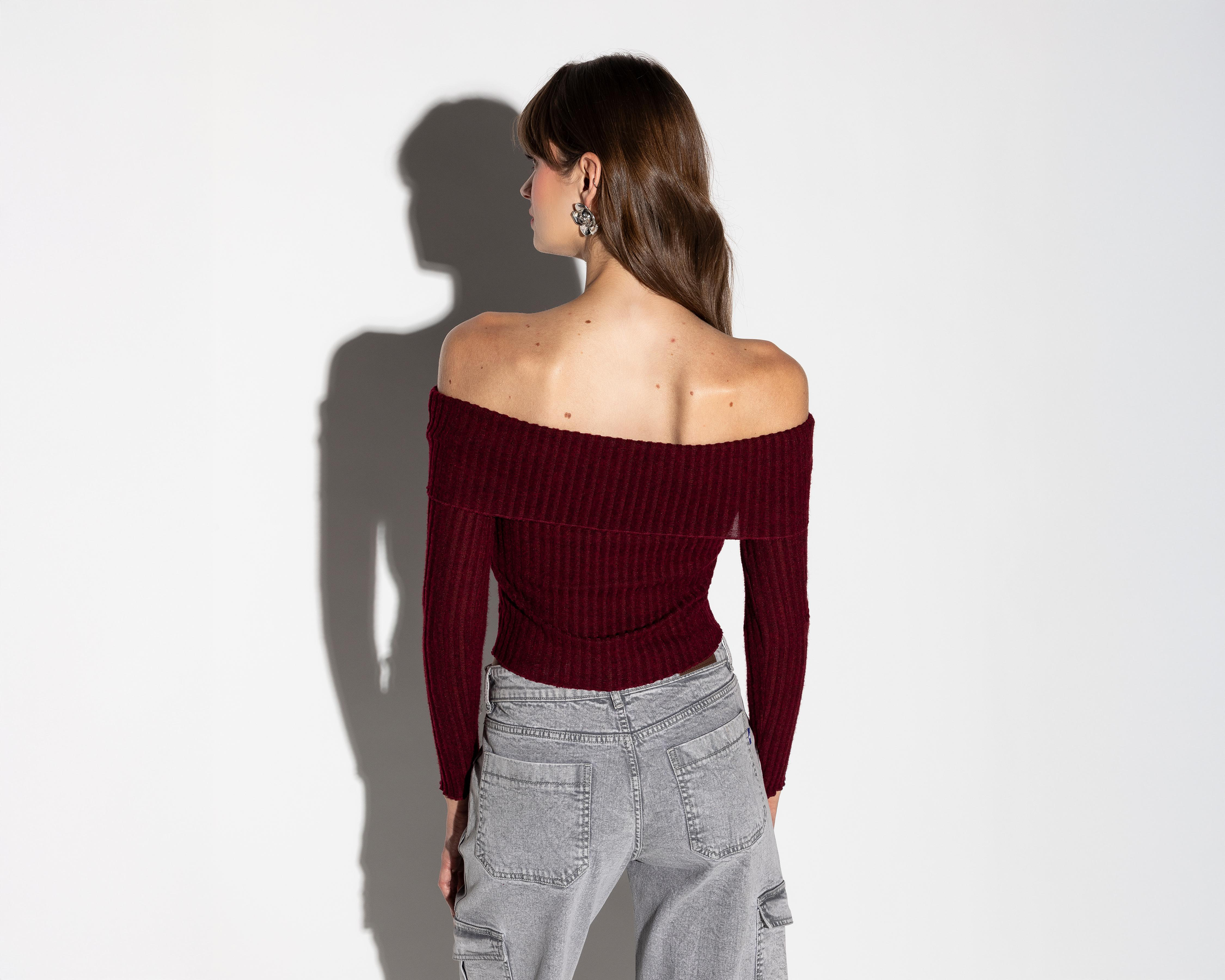Foto 4 pulgar | Blusa Strona Hombros Descubiertos para Mujer
