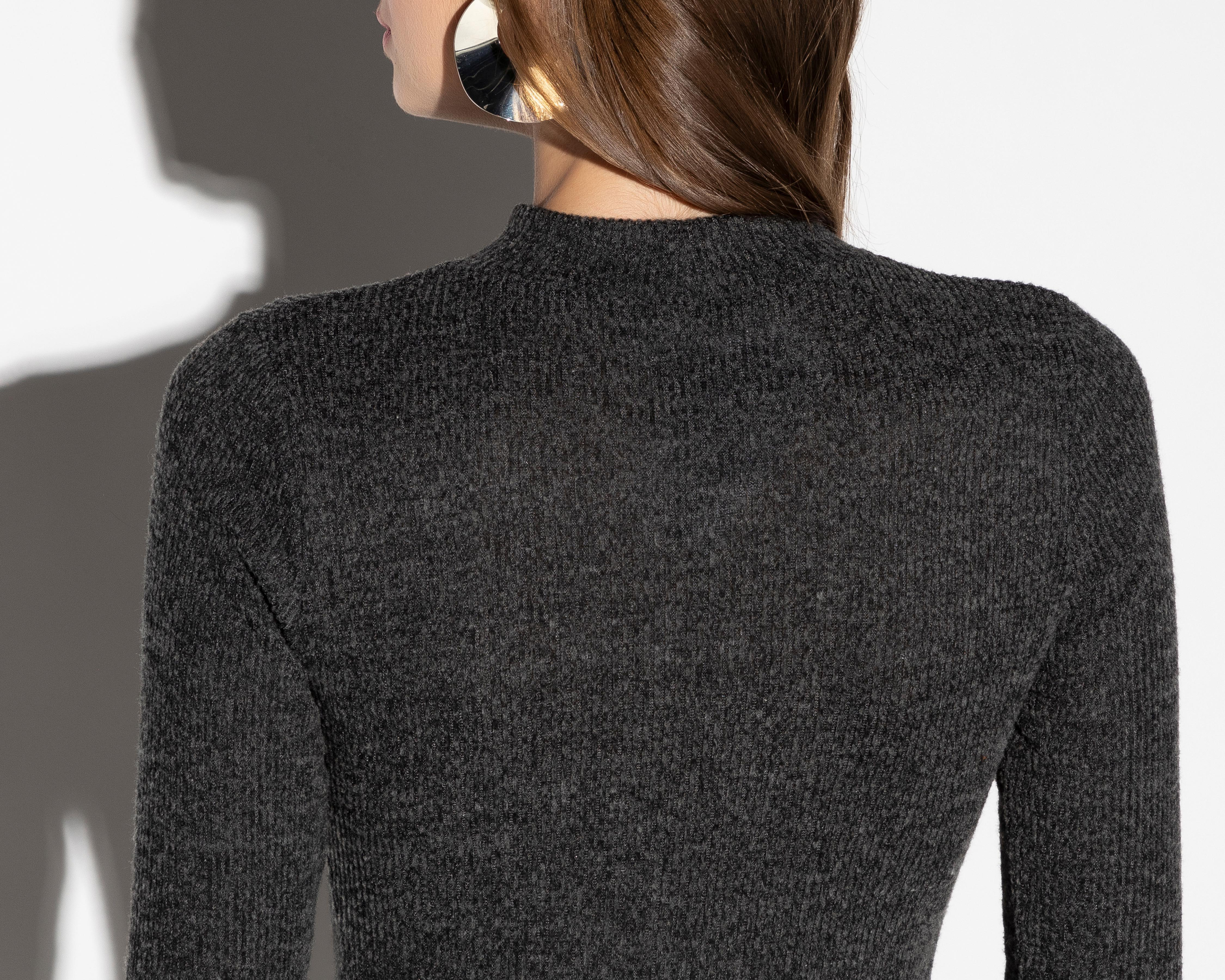Foto 5 | Vestido Casual Strona Corto Manga Larga con Cuello Alto