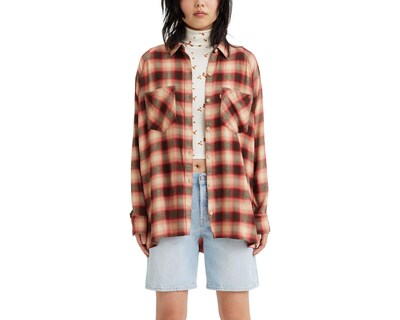 Foto 2 | Blusa Levi's Manga Larga a Cuadros