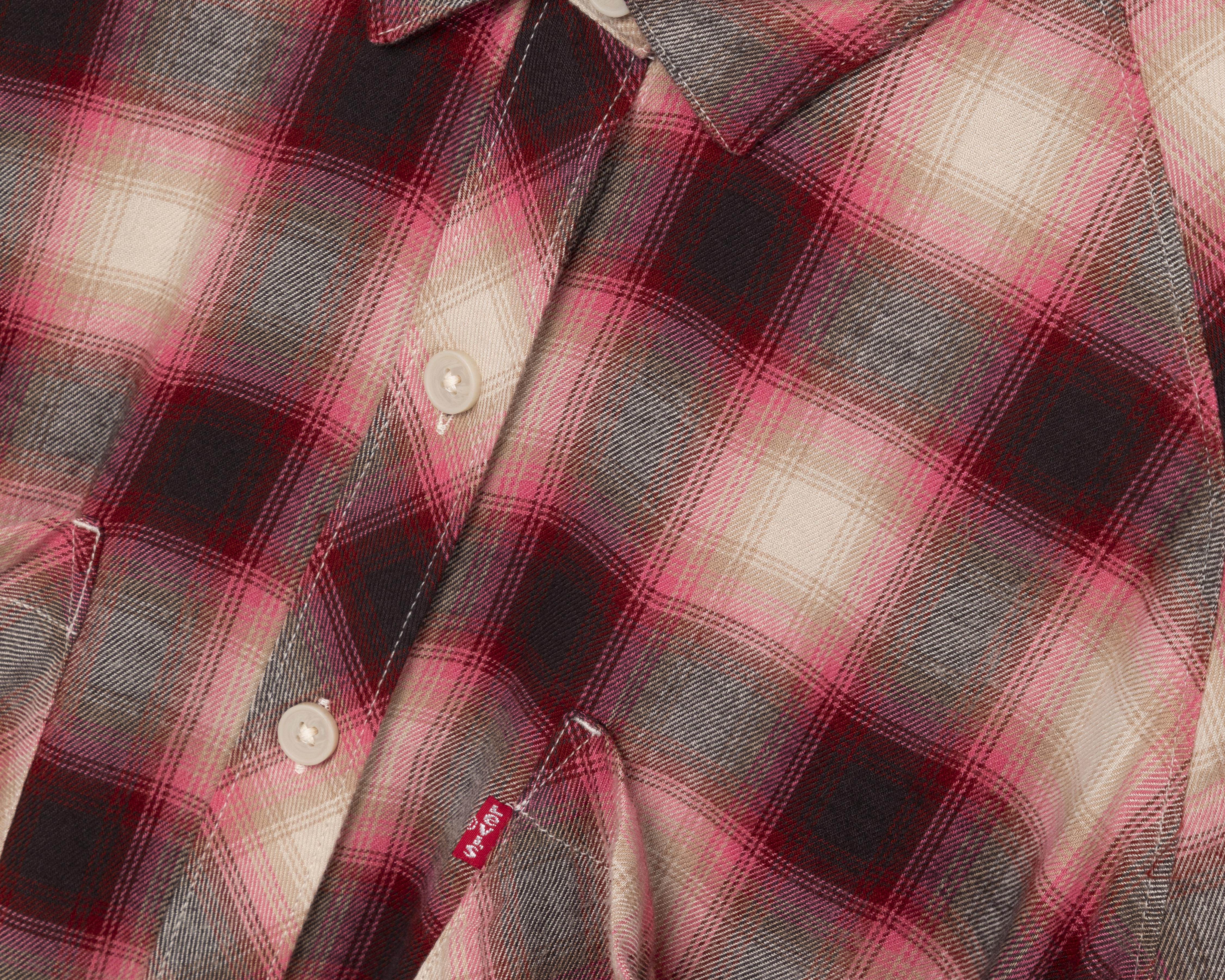 Foto 6 | Blusa Levi's Manga Larga a Cuadros