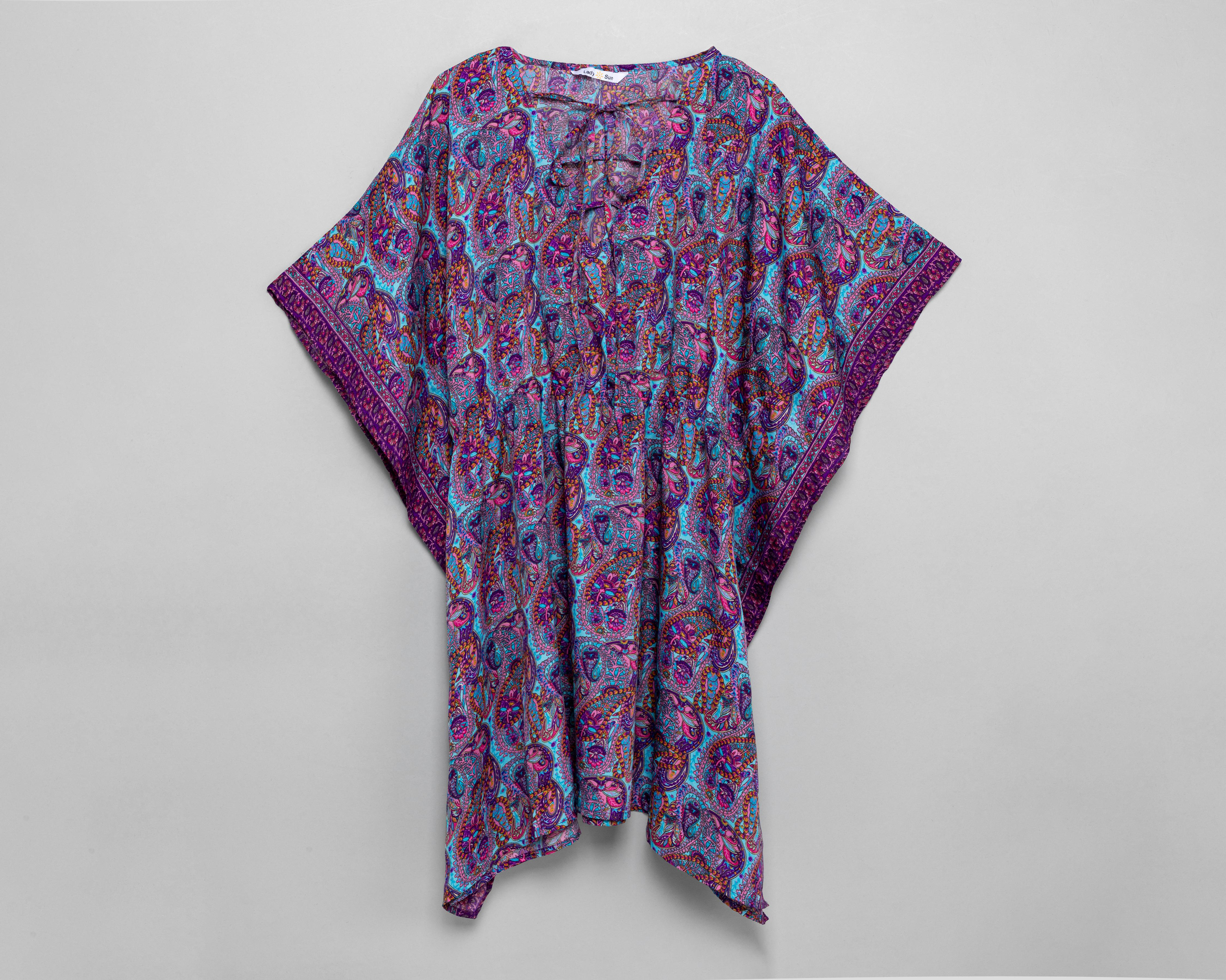 Vestido Lady Sun de Playa Estampado con Lazo