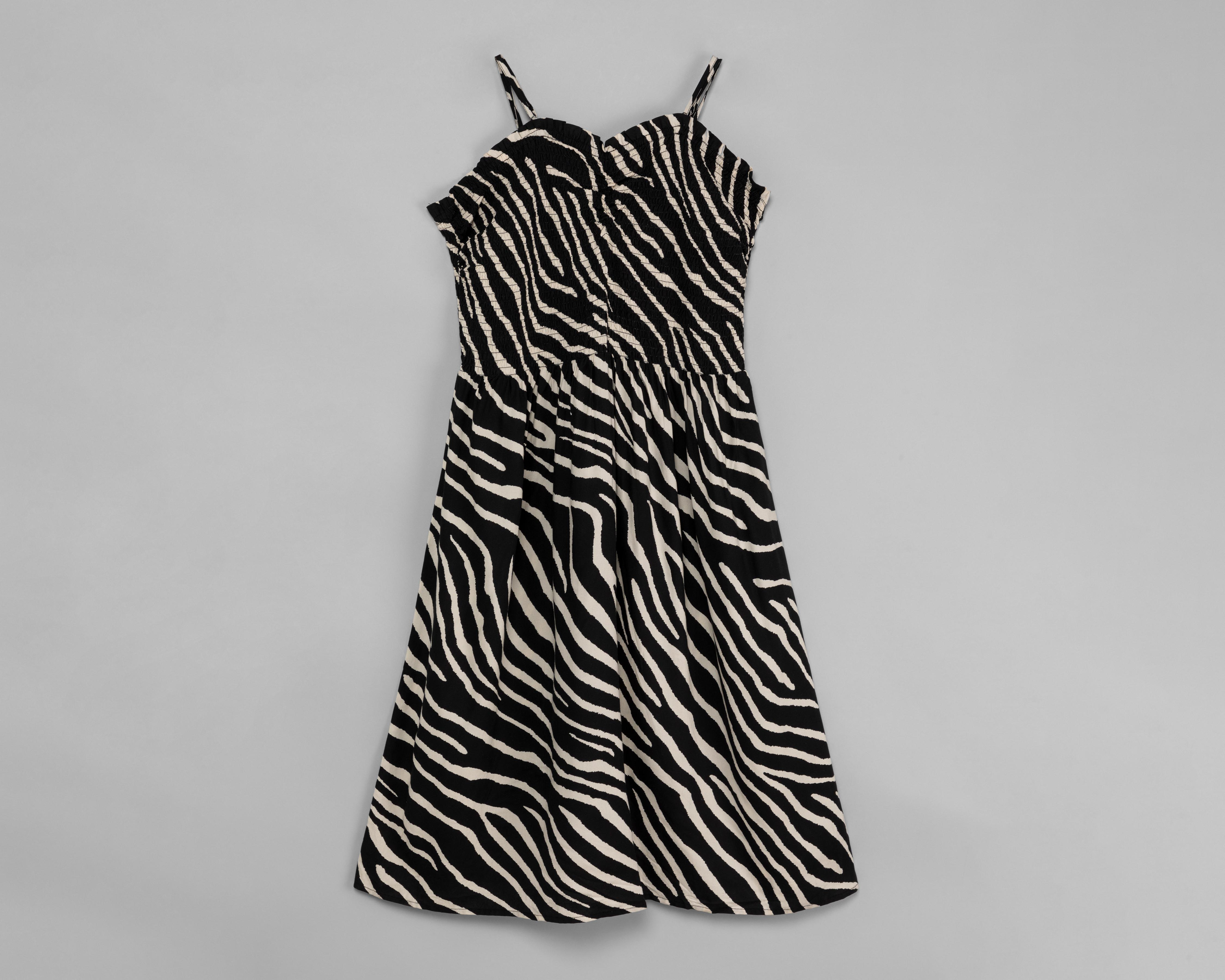 Vestido Sahara Casual de Tirantes Animal Print