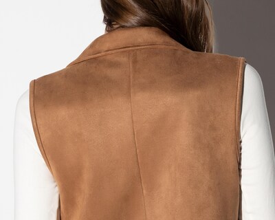 Foto 5 | Chaleco Camel Strona para Mujer