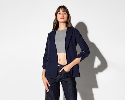 Foto 2 | Blazer Azul Marino Strona para Mujer