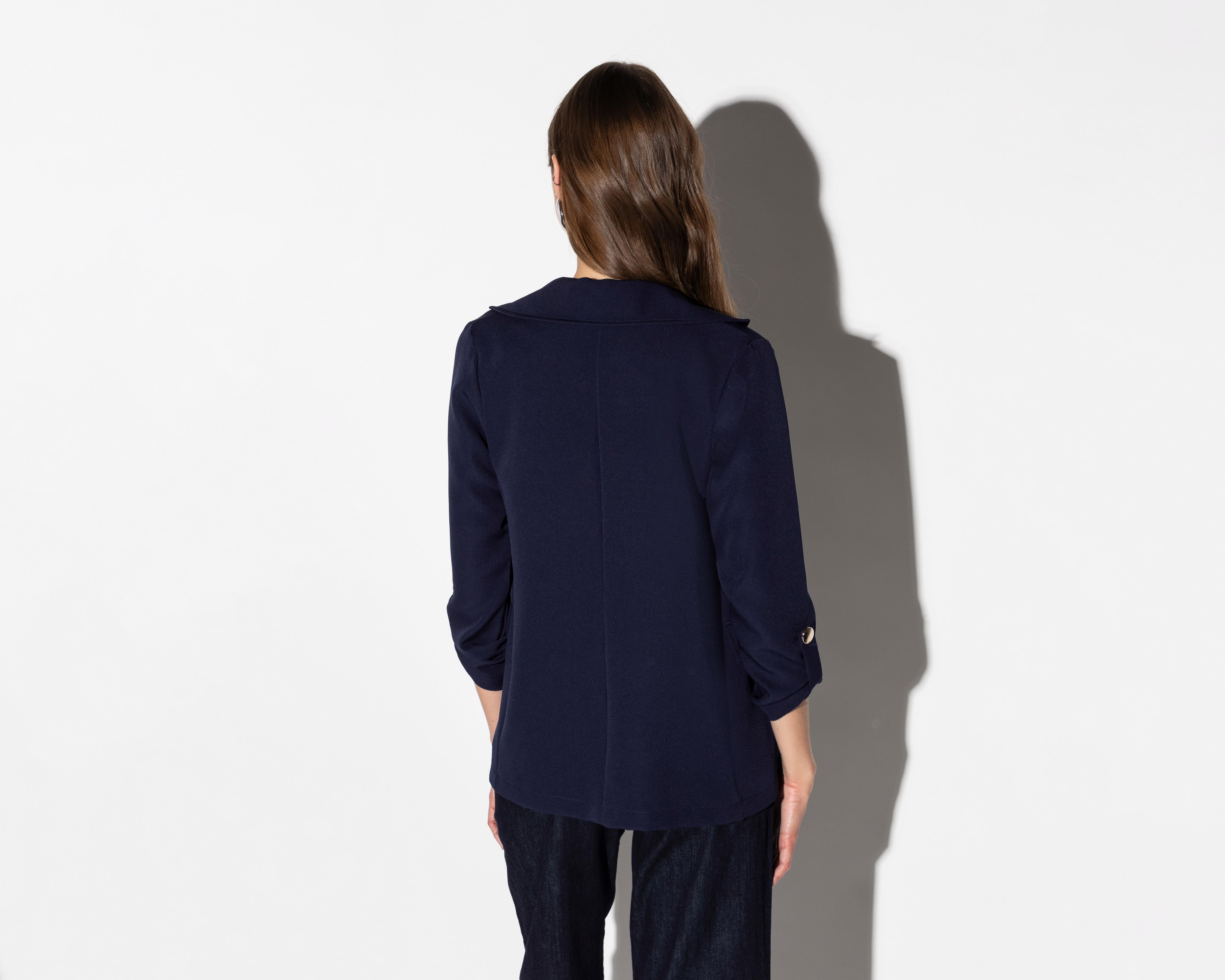 Foto 4 pulgar | Blazer Azul Marino Strona para Mujer