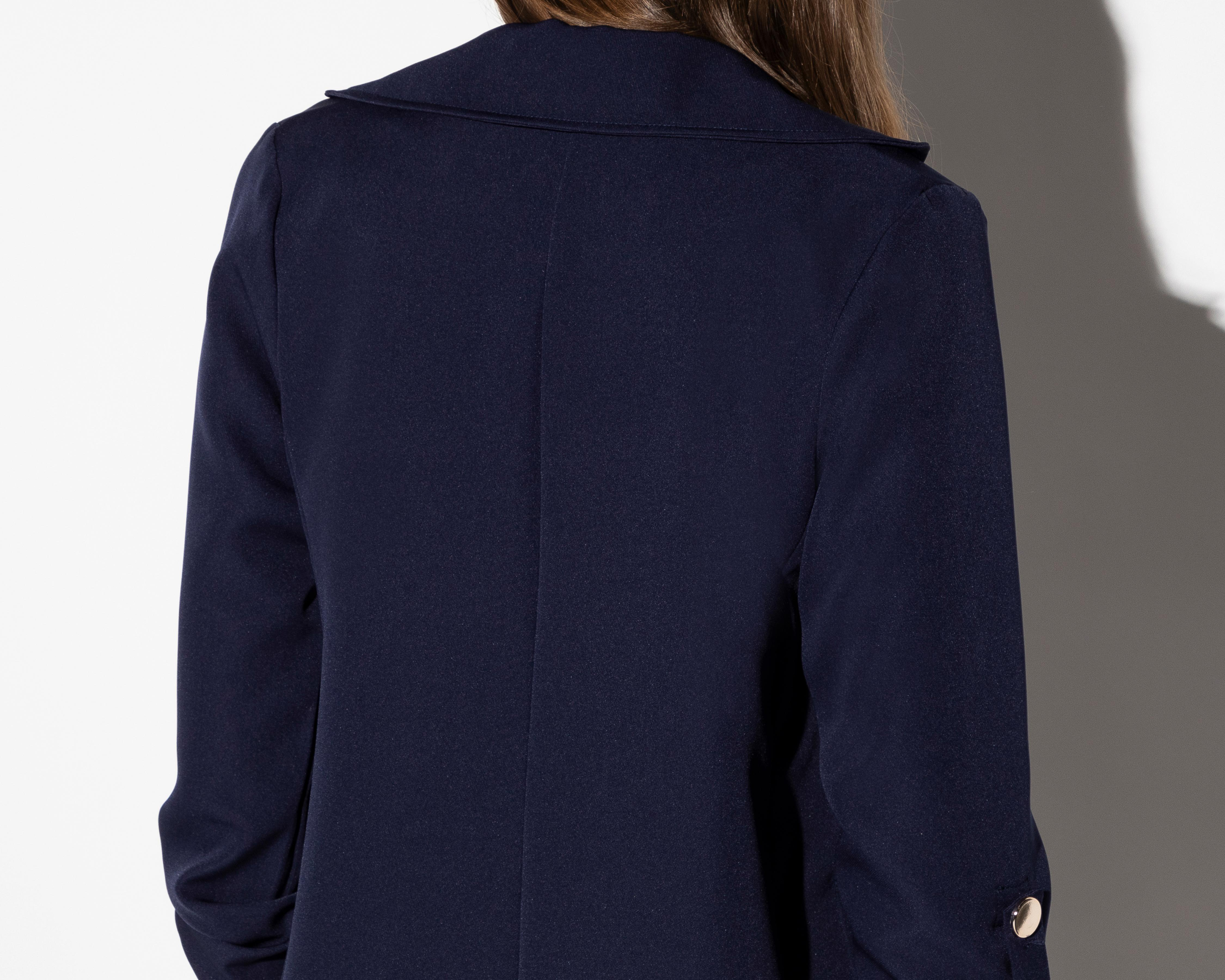 Foto 6 pulgar | Blazer Azul Marino Strona para Mujer
