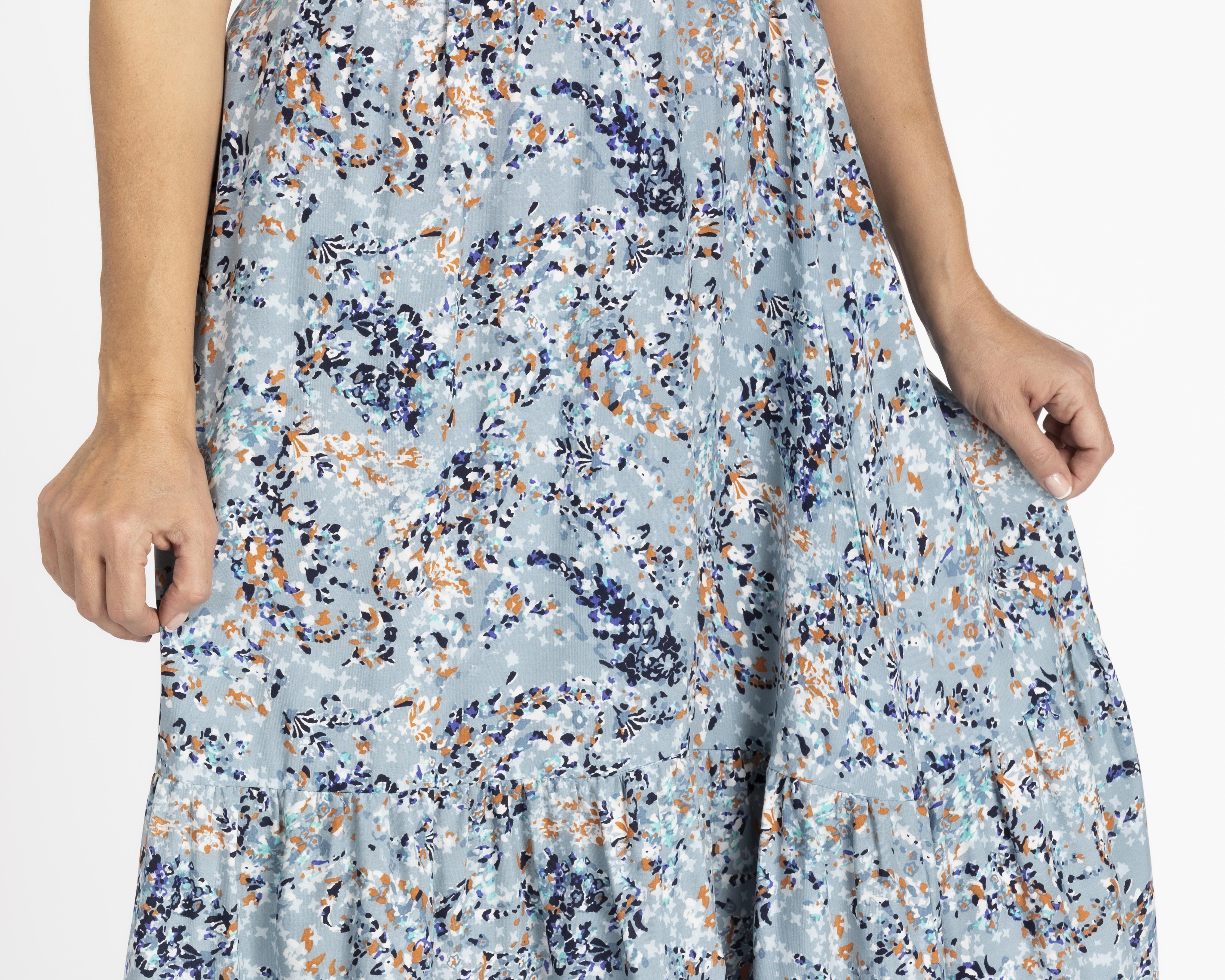 Foto 5 pulgar | Falda Midi Lady Sun con Olán