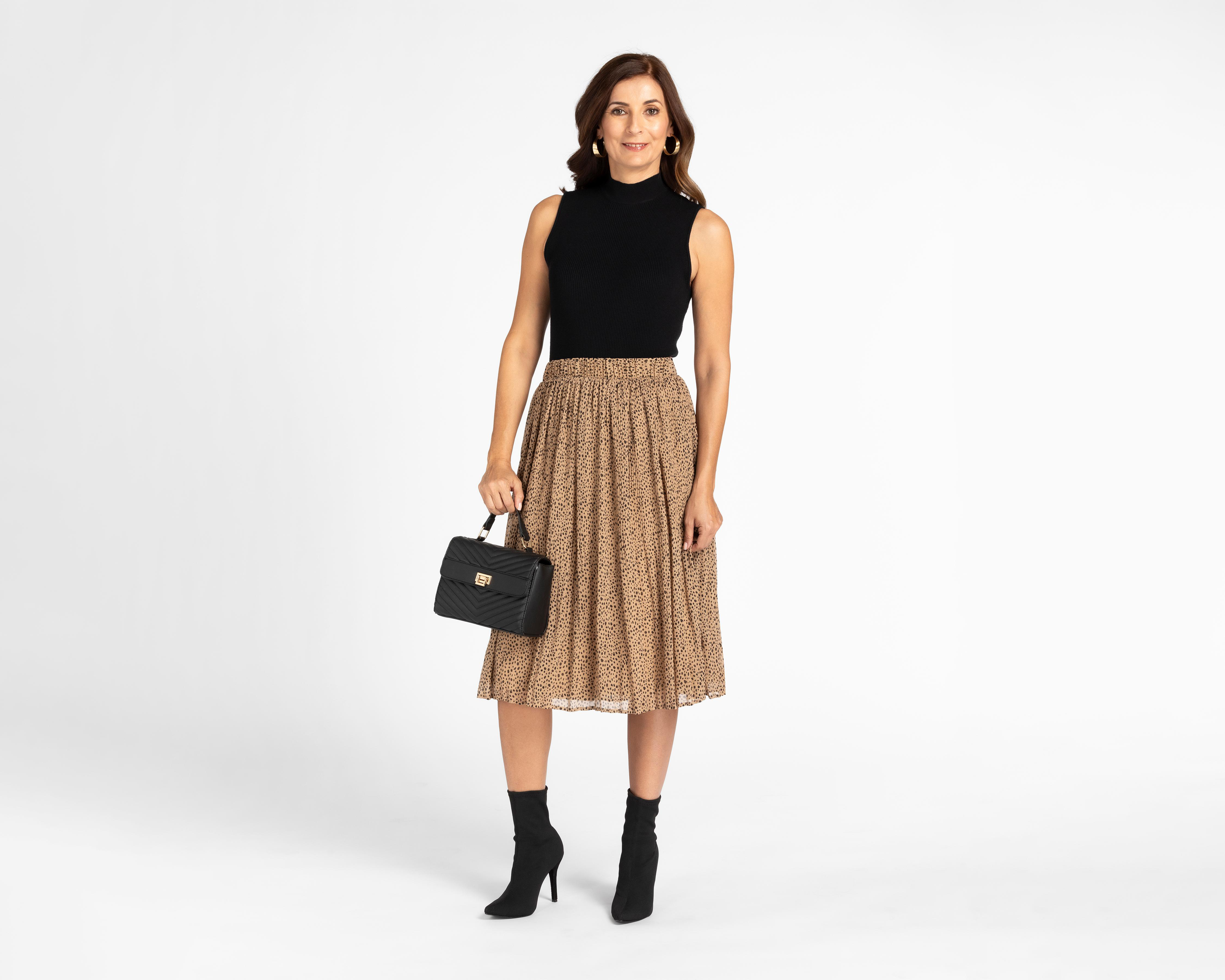Foto 2 | Falda Midi Sahara Animal Print