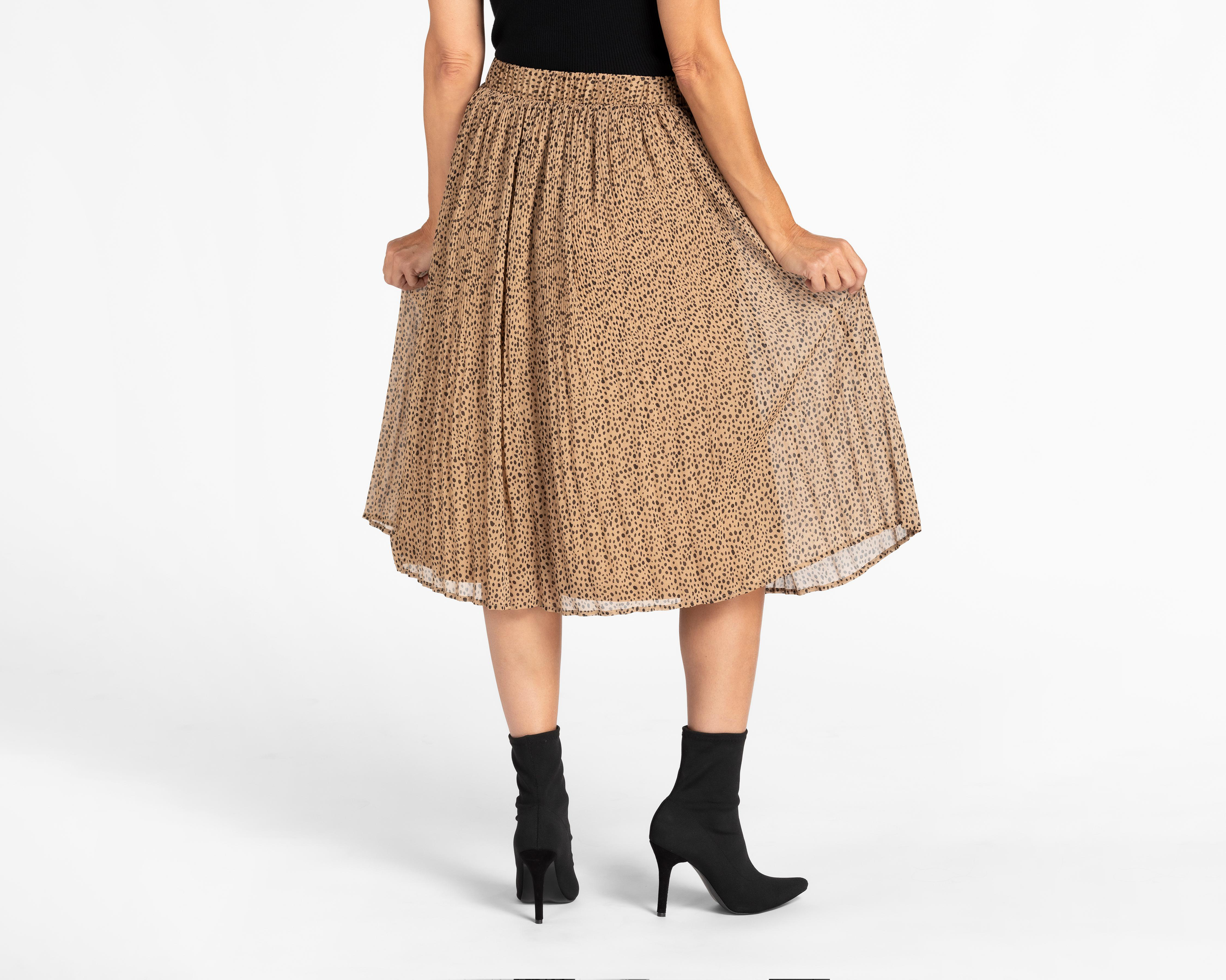 Foto 4 pulgar | Falda Midi Sahara Animal Print