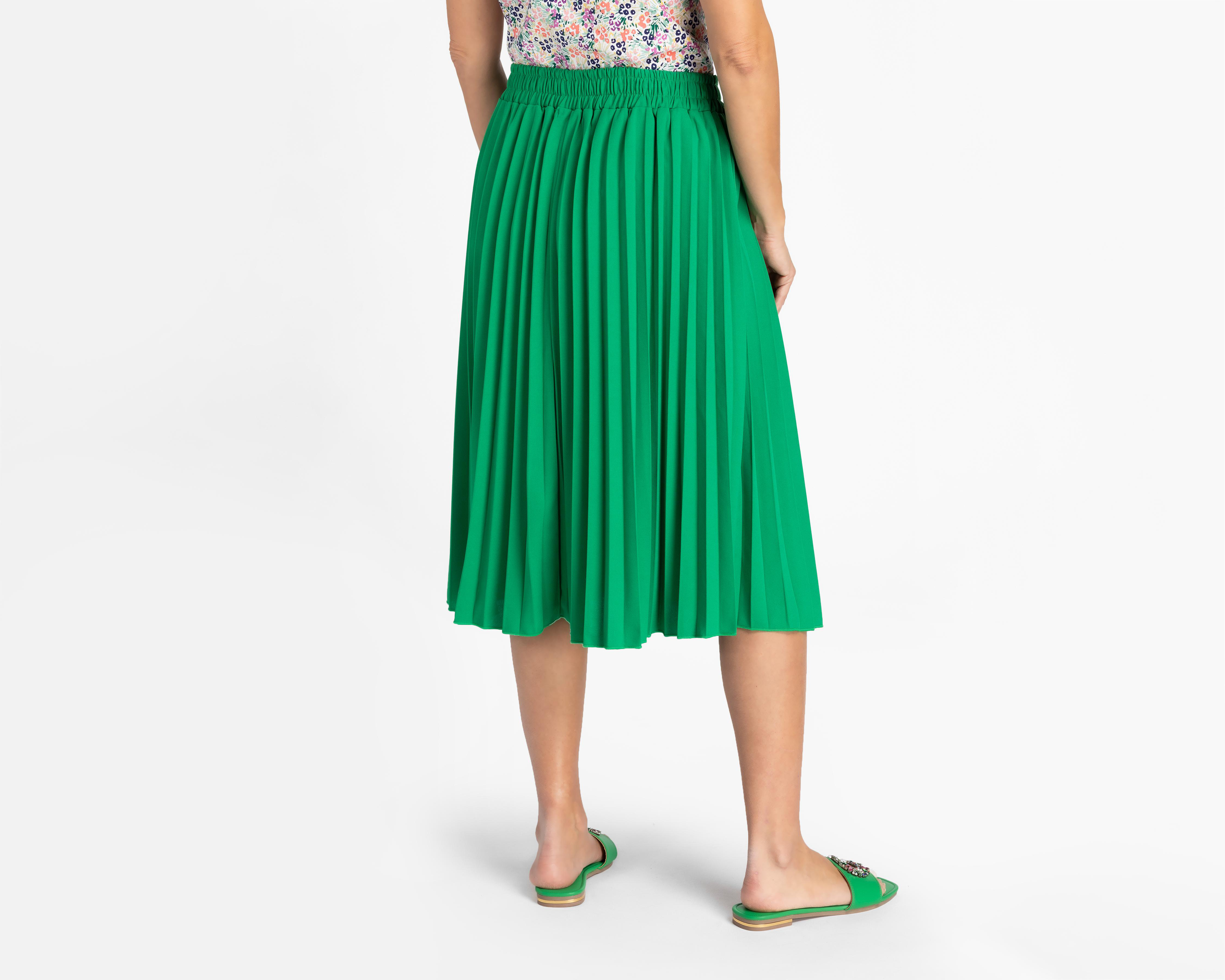 Foto 3 | Falda Midi Sahara Plisada