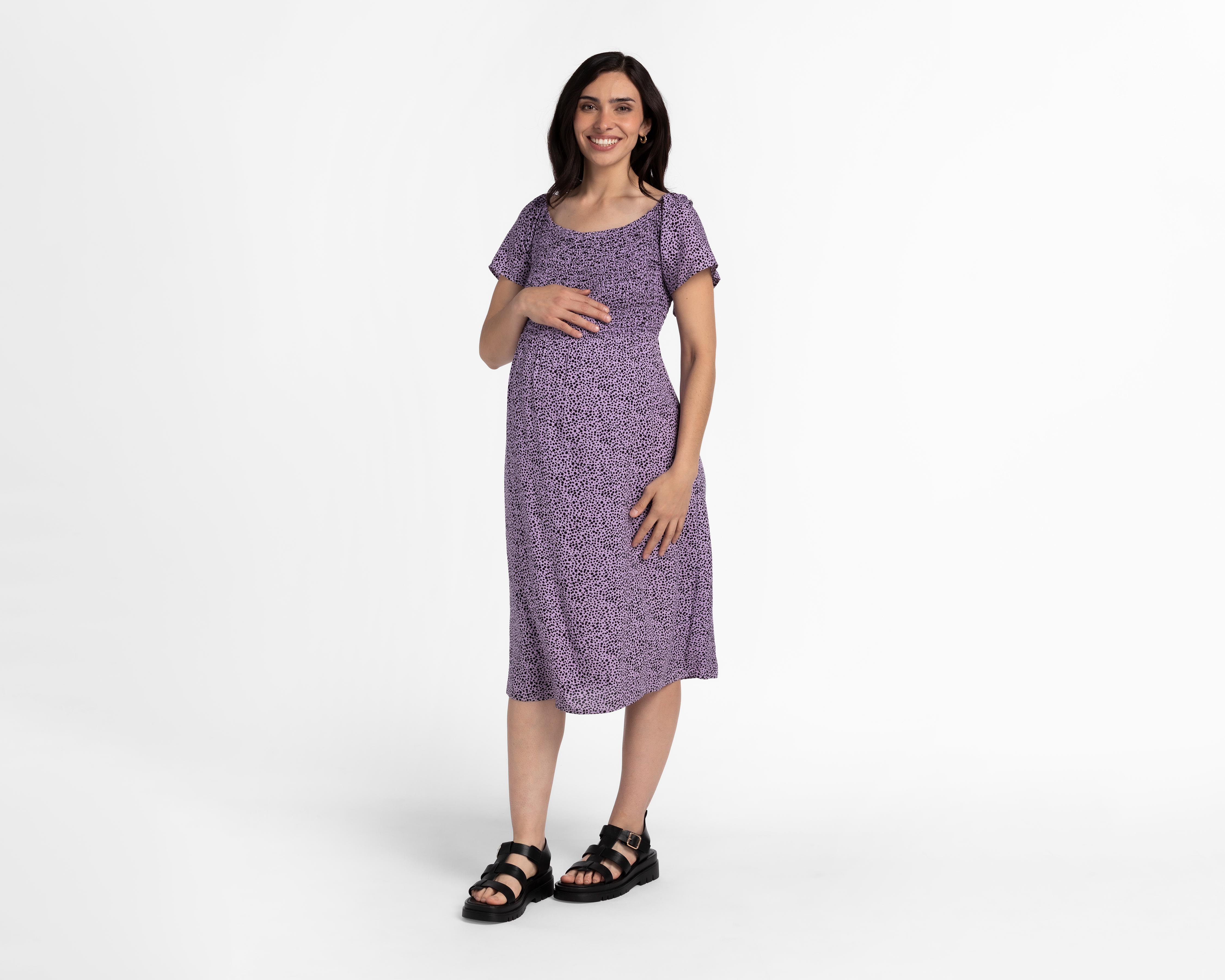 Foto 2 pulgar | Vestido de Maternidad Mamá Bella Manga Corta