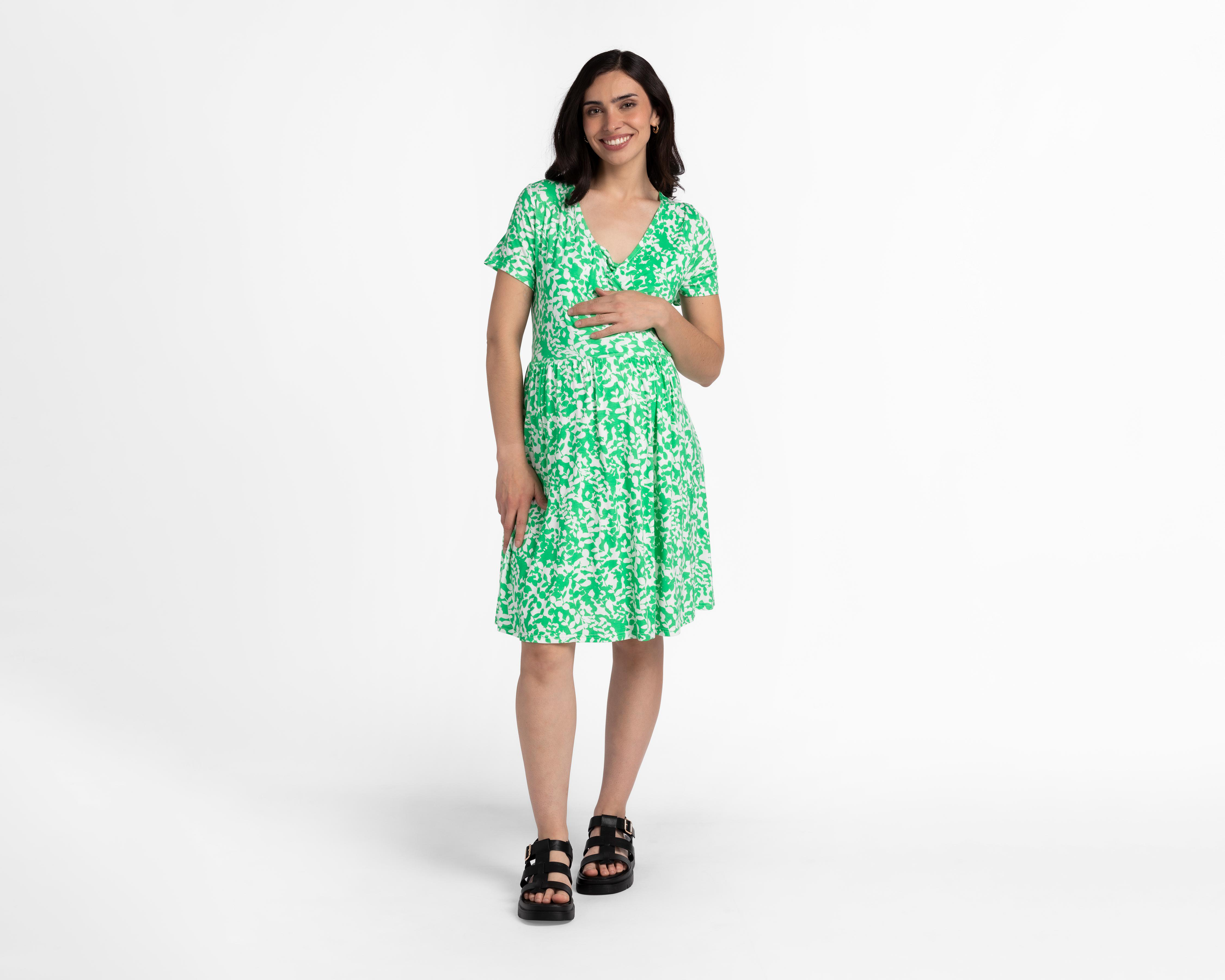 Foto 1 | Vestido de Maternidad Mamá Bella Manga Corta