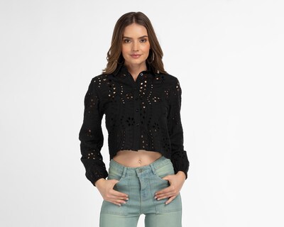 Foto 1 | Blusa Sahara Manga Larga con Bordado