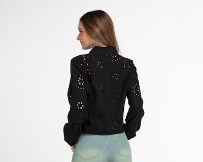 Foto 3 | Blusa Sahara Manga Larga con Bordado